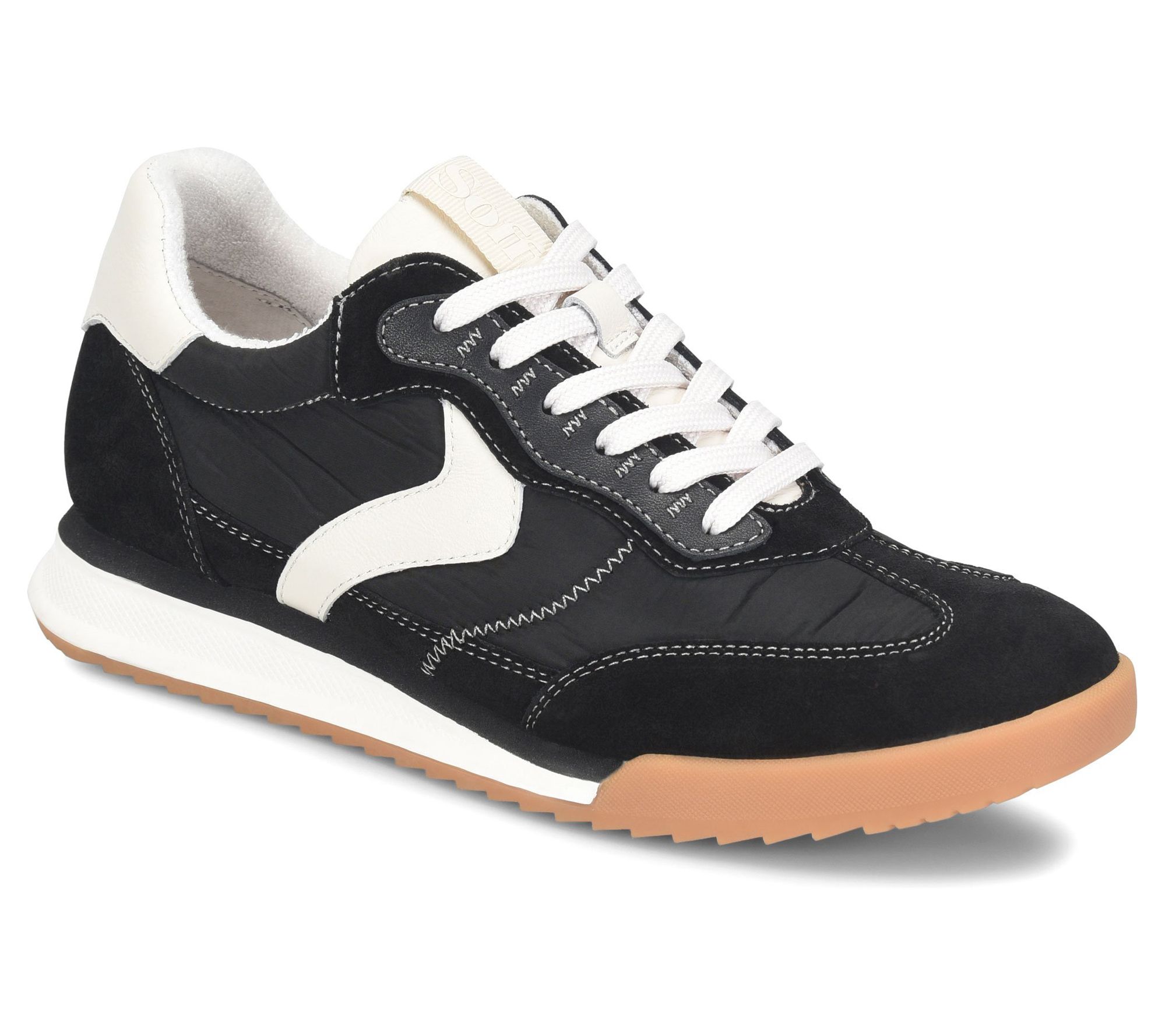 Sofft Terry Cloth Lined Suede Sporty Sneaker -Kat