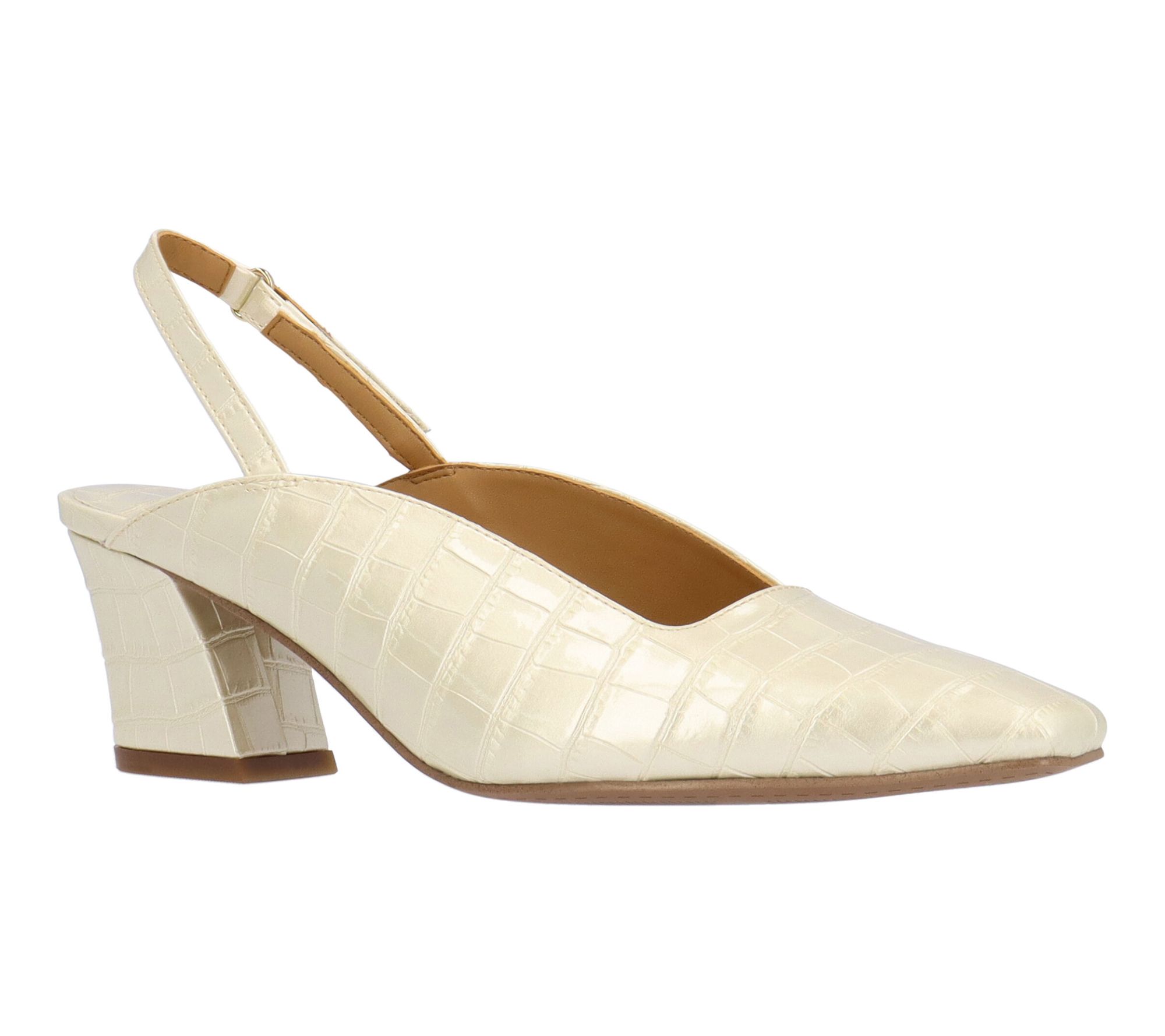 J. Renee' Croco Print Embossed Shoes - Stasia