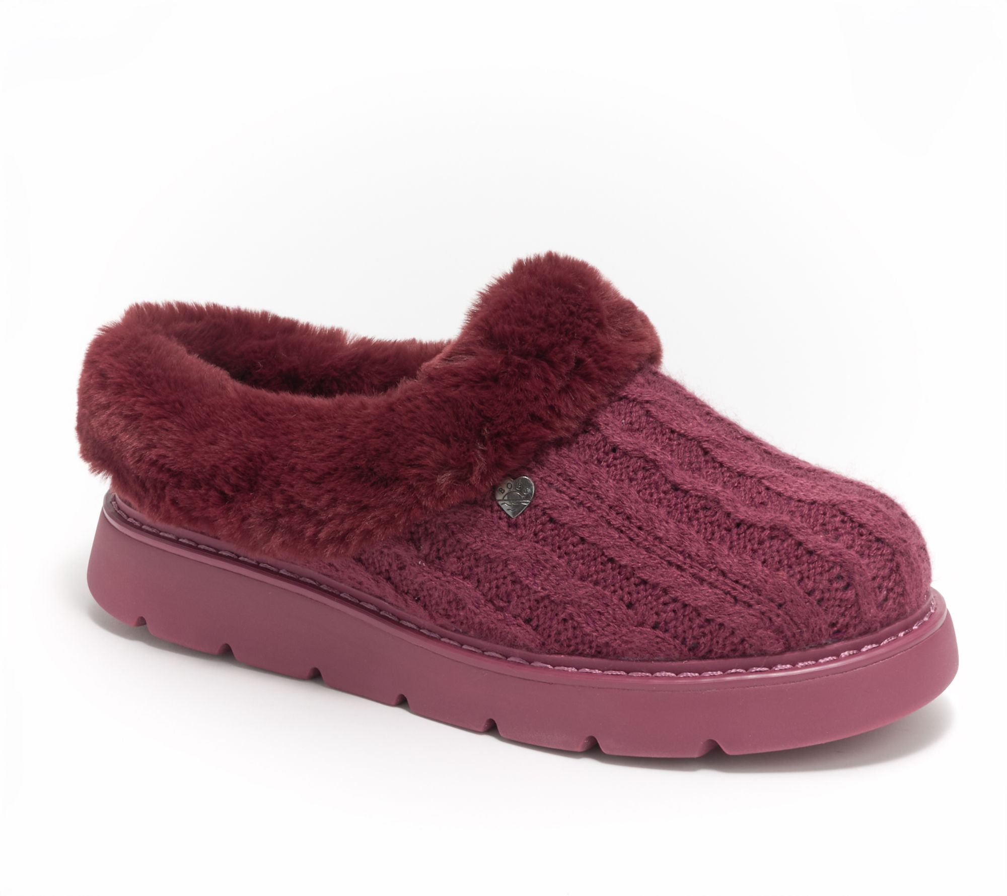 "As Is" Skechers Bobs Keepsake Light Slippers - Warm Greetings