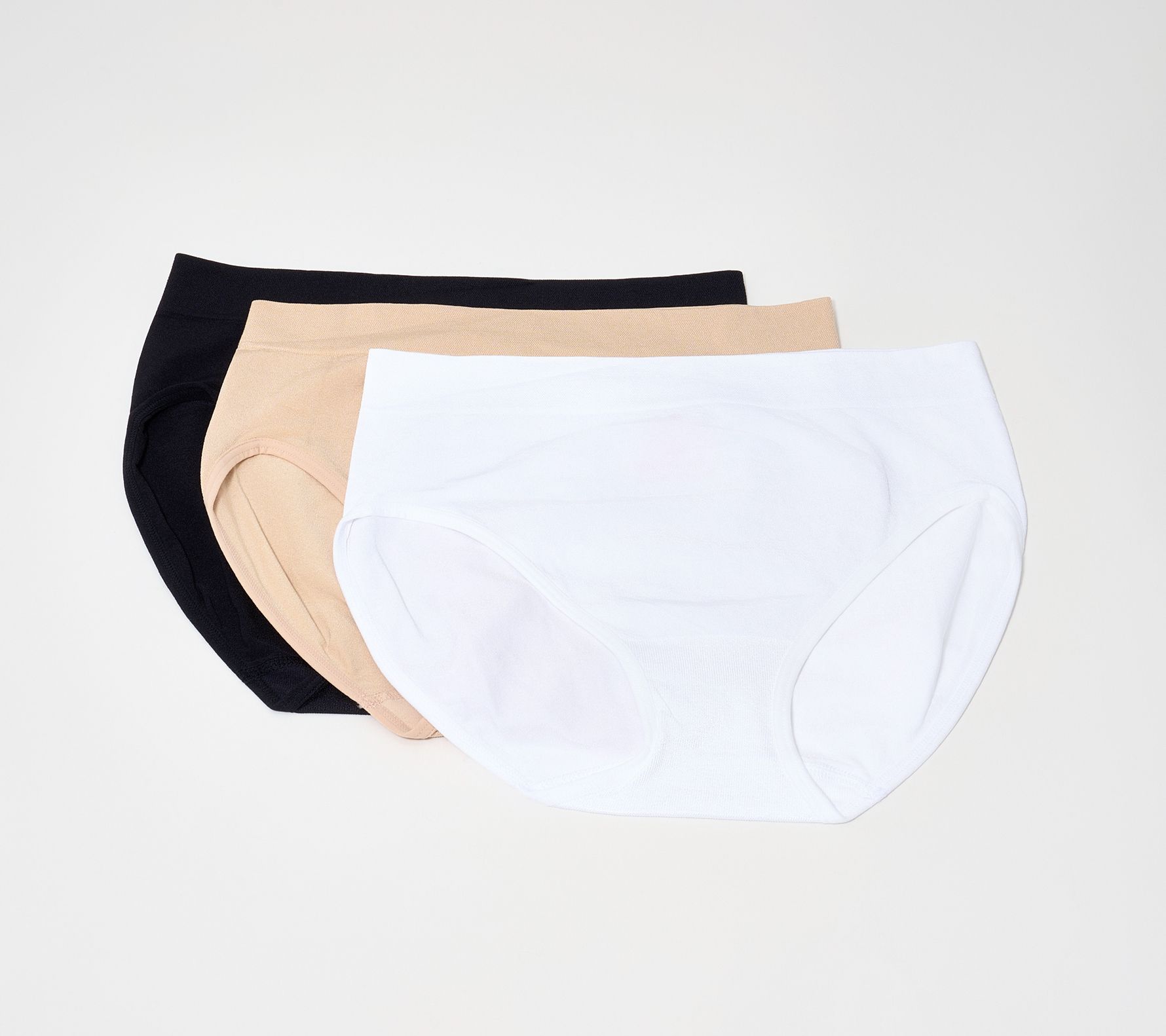 Breezies Seamless Comfort Hi-Cut Panty Set of 3