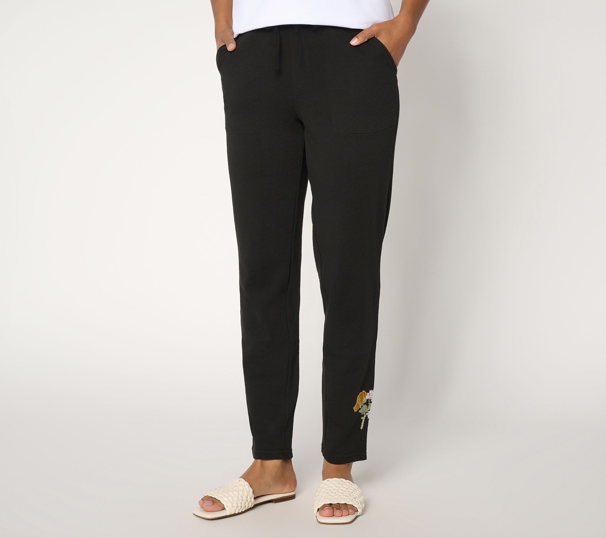 Ree by The Pioneer Woman Regular French Terry Ankle Pants