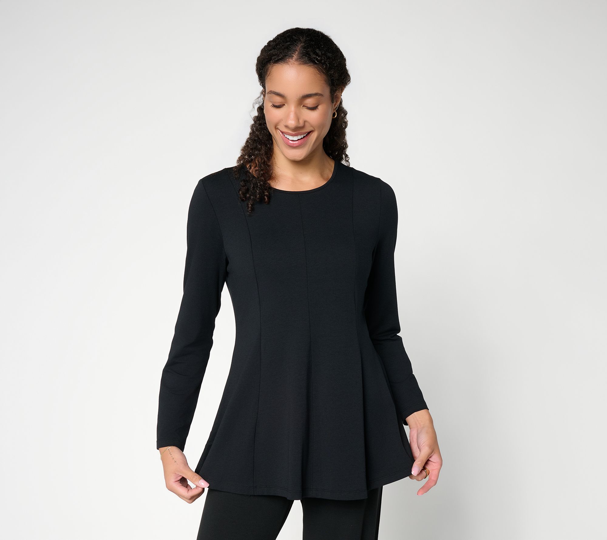 Denim & Co. Regular Essentiials Favorite Jersey Tunic