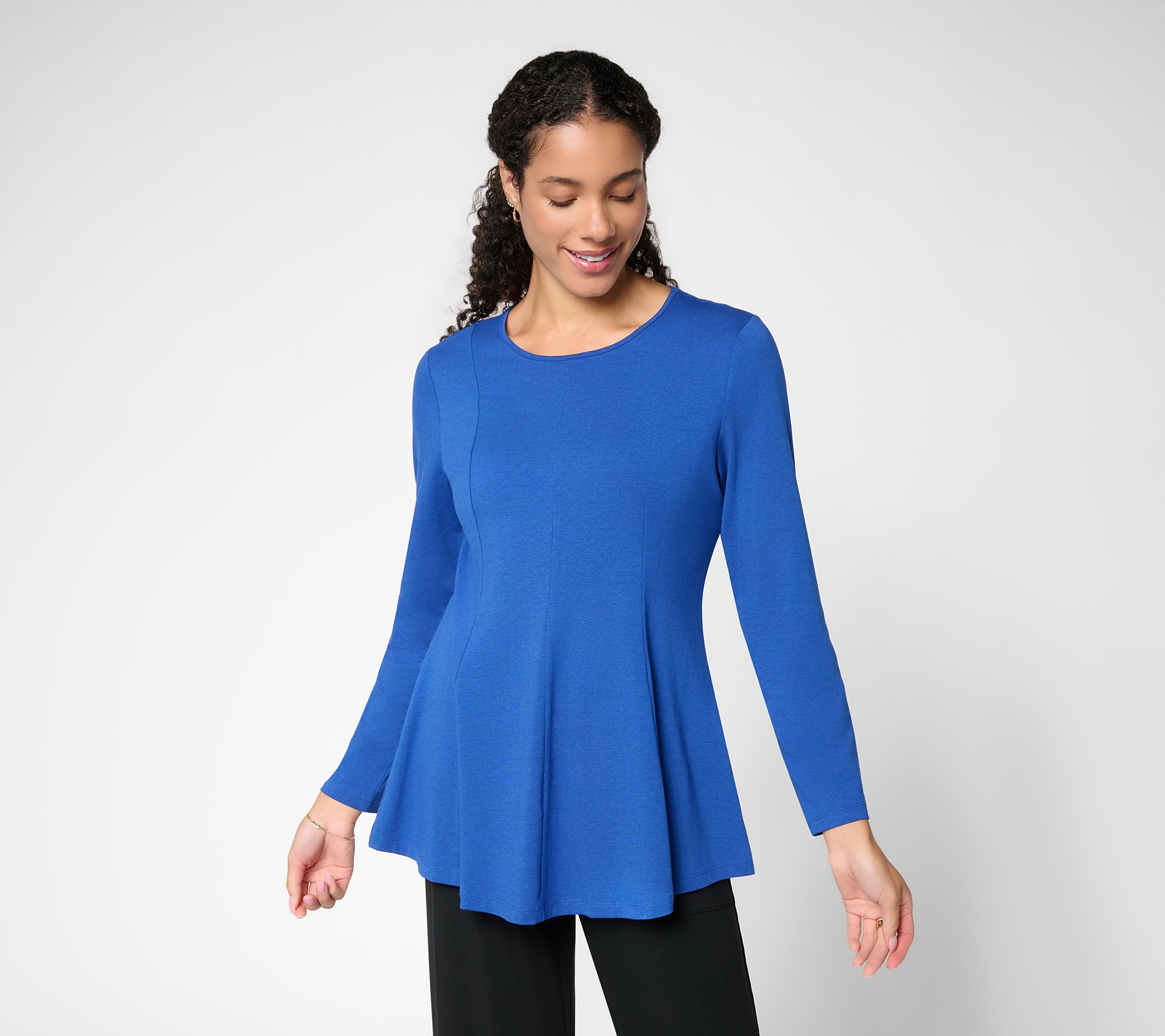 Denim & Co. Regular Essentiials Favorite Jersey Tunic