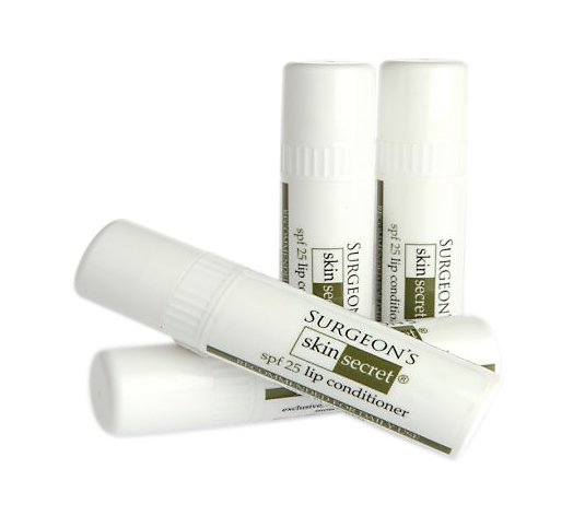 Surgeon's Skin Secret 4 pack Lip Conditioner with SPF 25