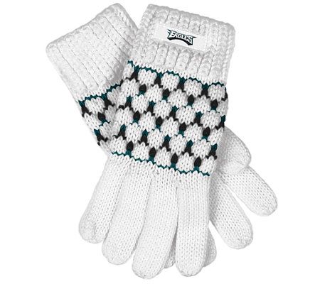 NFL Philadelphia Eagles Women's Knit Winter Gloves 