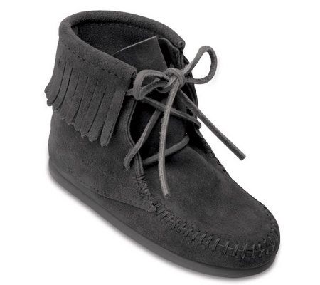 Minnetonka Children's Ankle High Tramper Boots - QVC.com