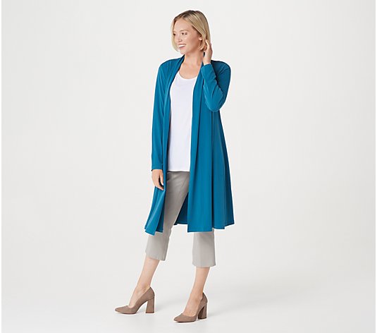 Every Day by Susan Graver Petite Liquid Knit Duster Cardigan