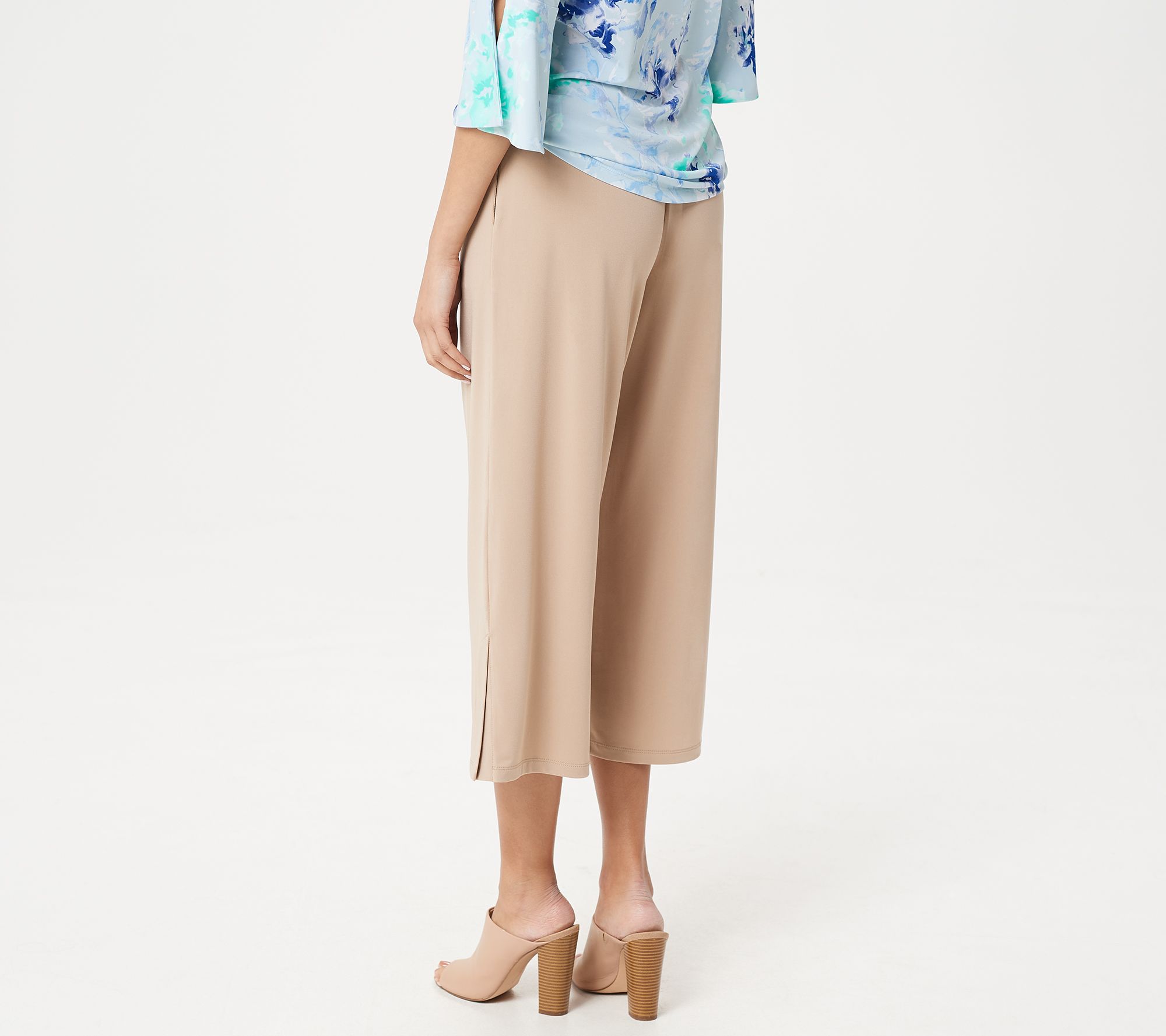 Every Day by Susan Graver Liquid Knit Drawstring Crop Pants