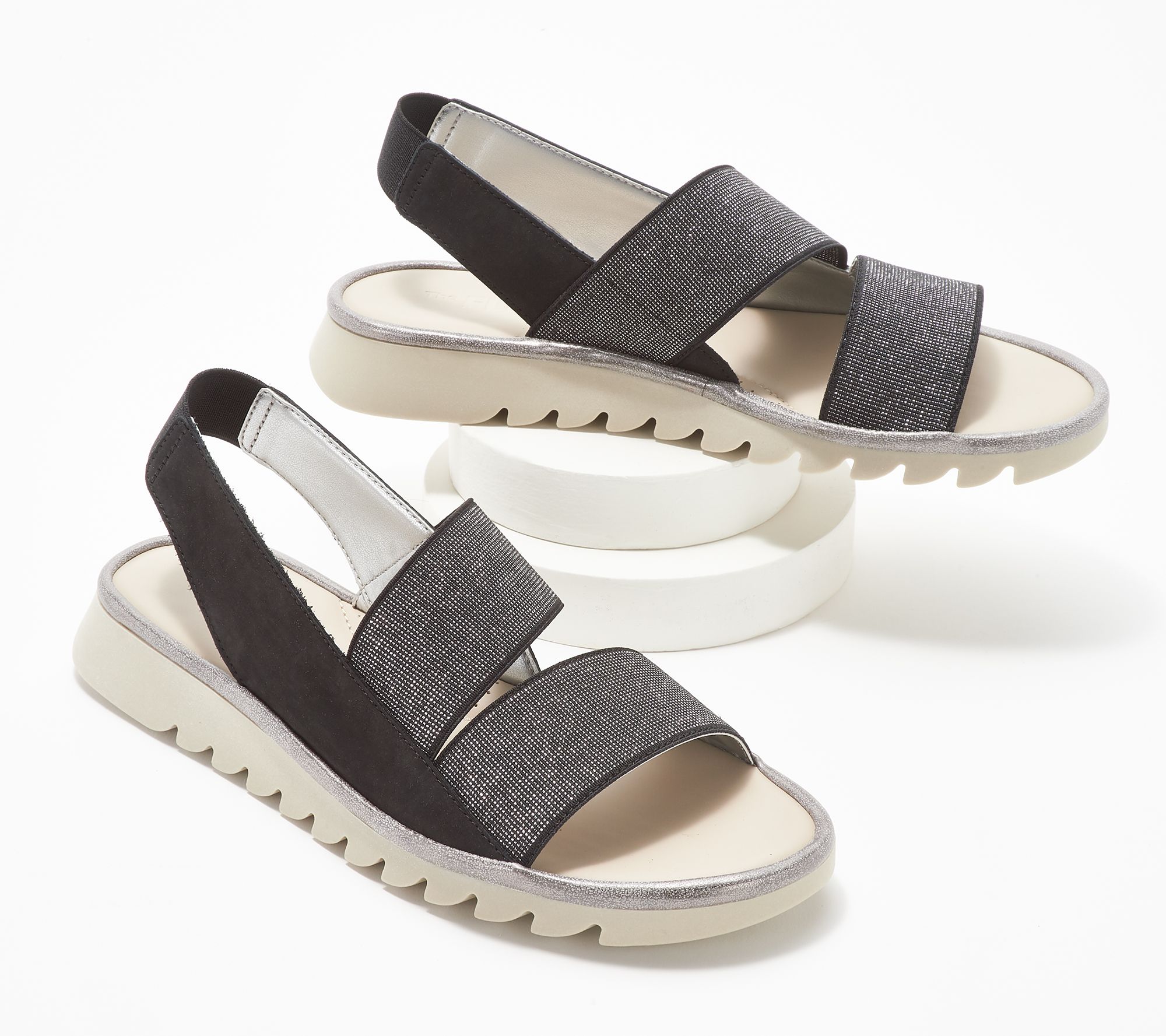 qvc white sandals