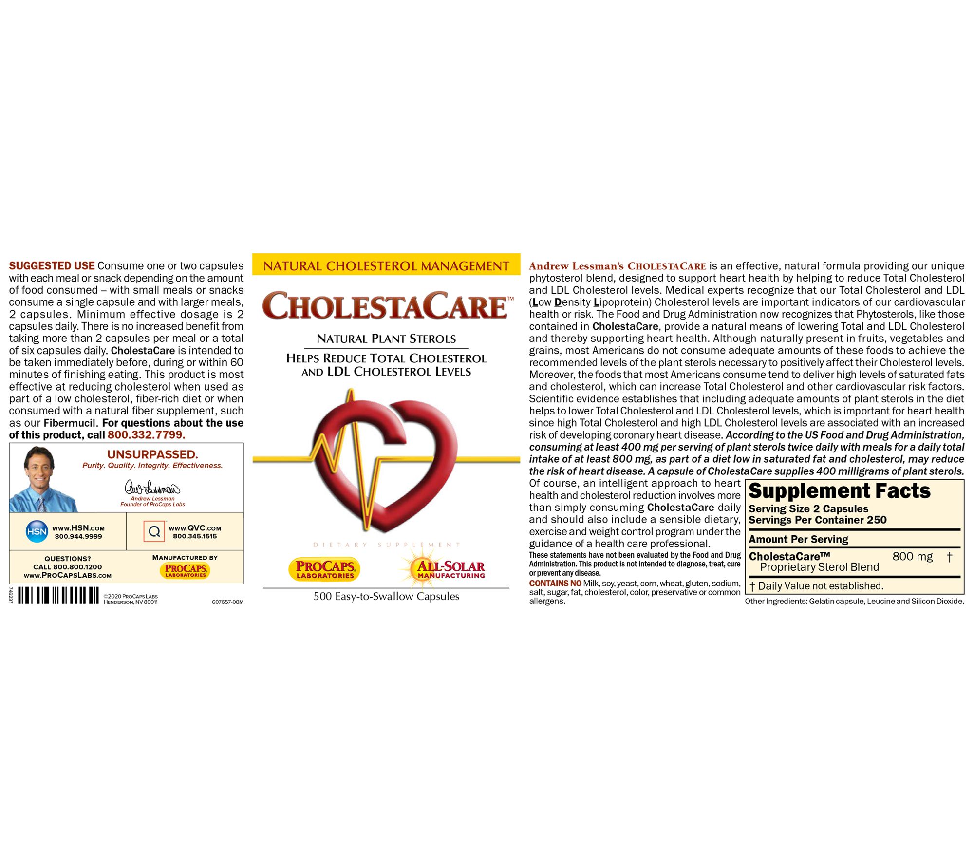 Andrew Lessman CholestaCare Safely Lowers Total and LDL Cholesterol ...