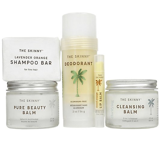 The Skinny Clean Beauty 5-Piece Travel Kit