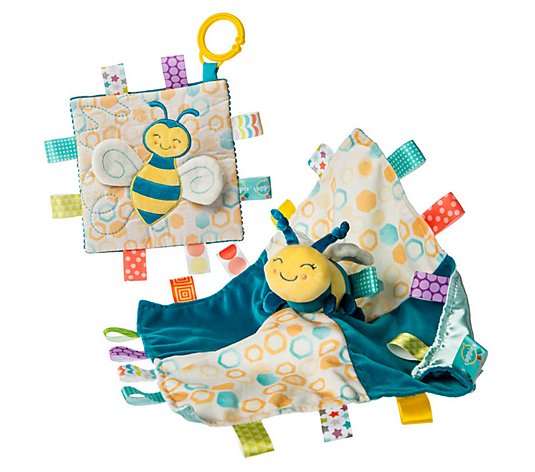 Mary Meyer Taggies Fuzzy Buzzy Bee Blanket & Crinkle Square
