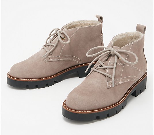 White Mountain Suede Warm-Lined Lace-Up Boots - Groovy