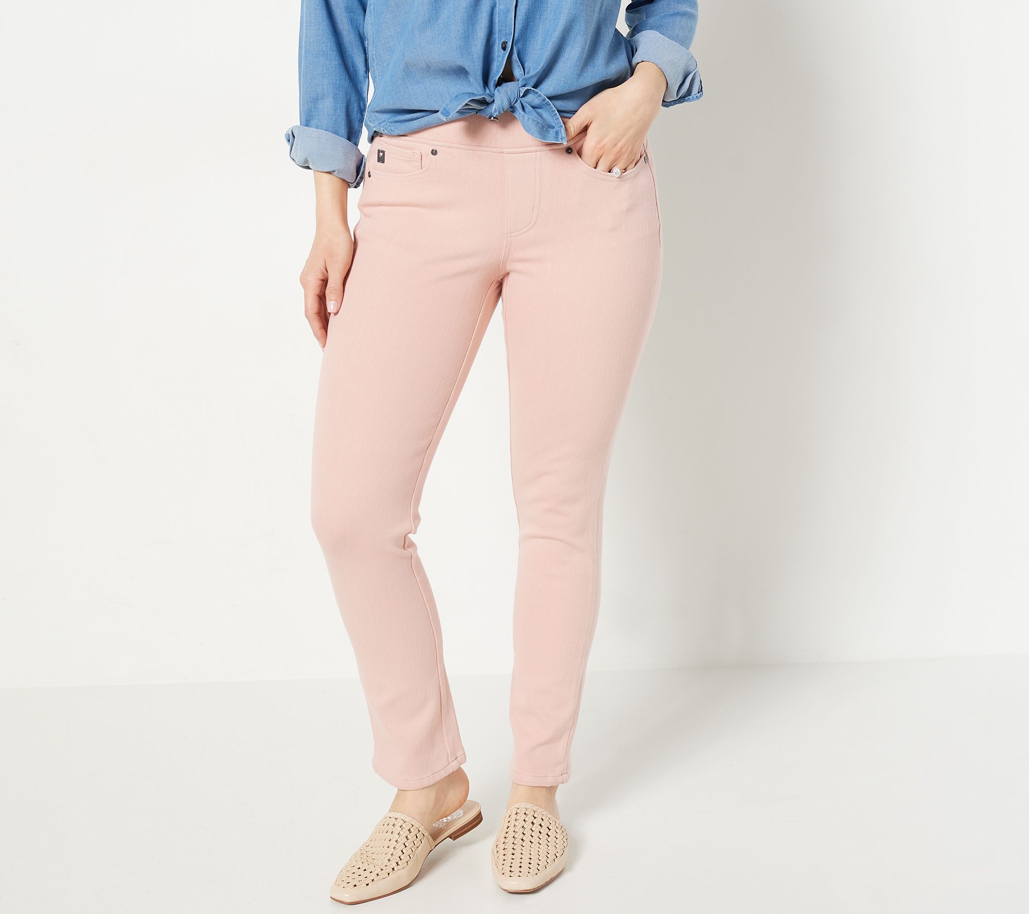 "As Is" Belle by Kim Gravel Tall Flexibelle Belle Curve Slim-Leg Jeans