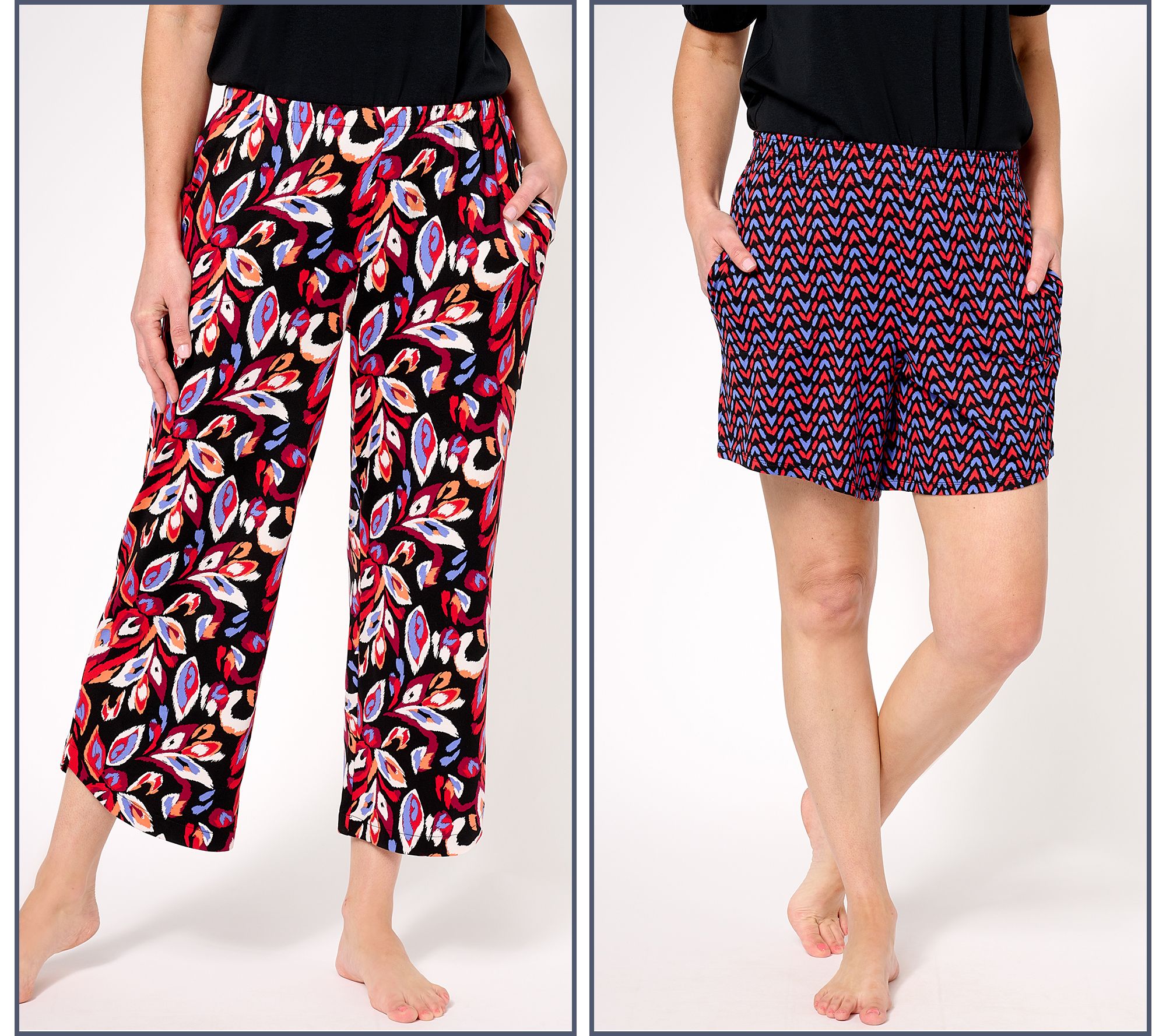 AnyBody Regular Lush Jersey Set of 2 Pajama Bottoms
