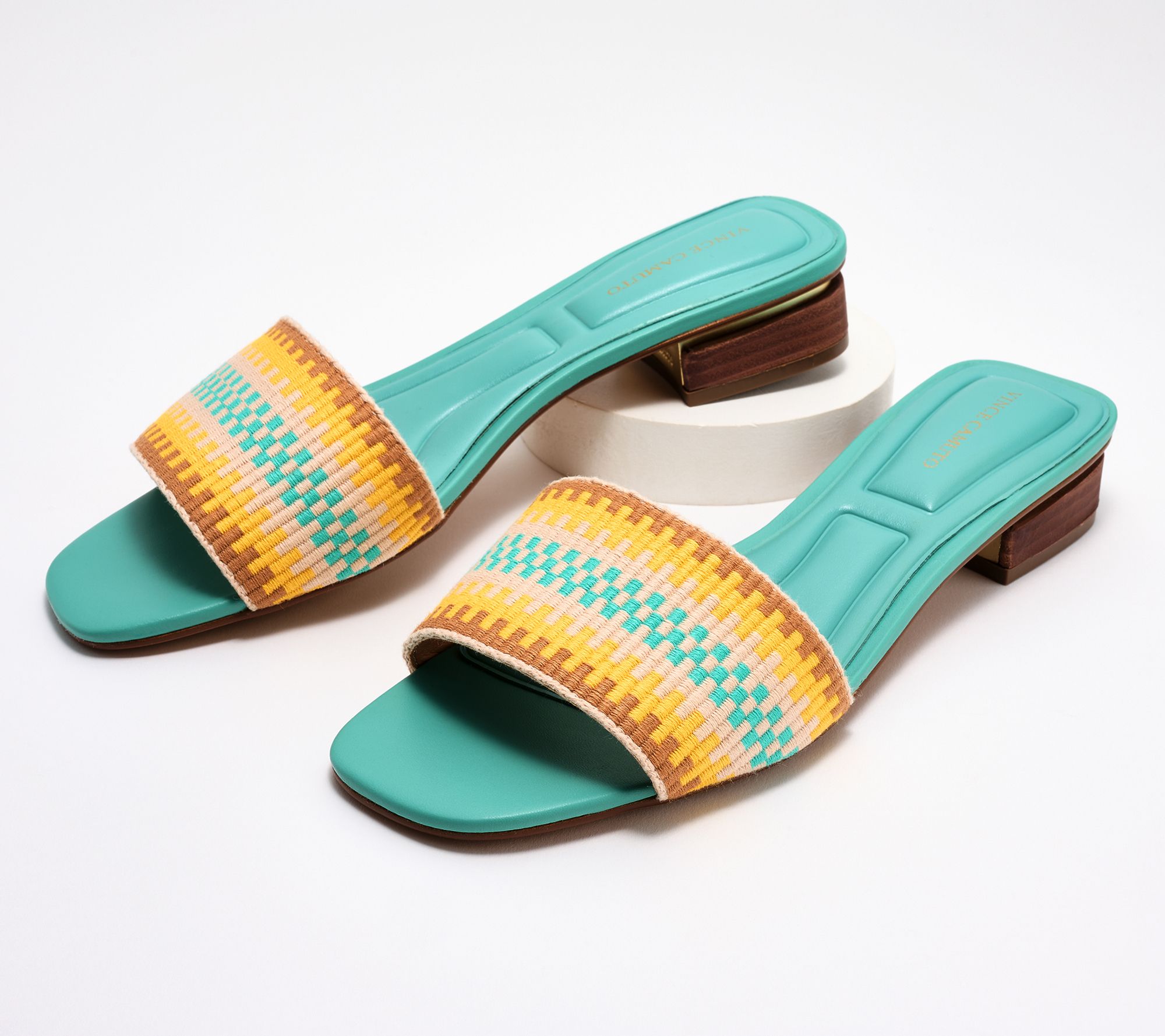 Vince Camuto Demi-Wedge Slide Sandals - Relindie on QVC 