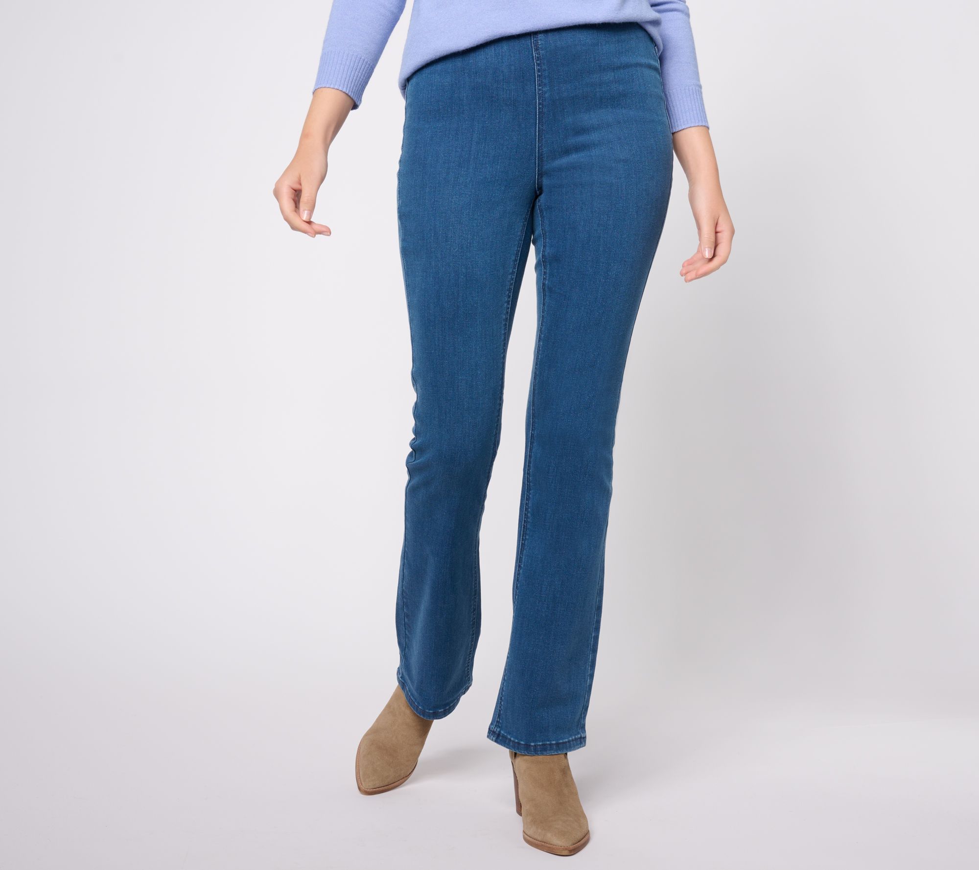 Denim & Co. Signature Perfect Flex Regular Pull-On Jeans 