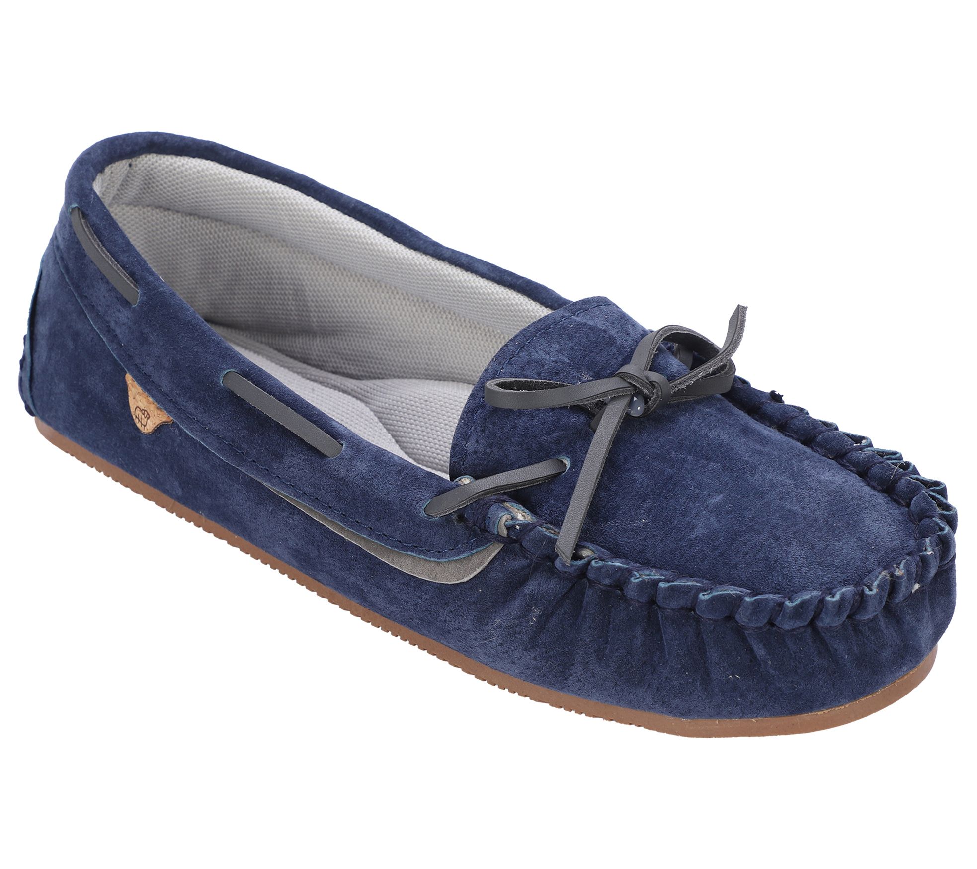 Lamo Sheepskin Suede Slip-On Moccasin - Selena