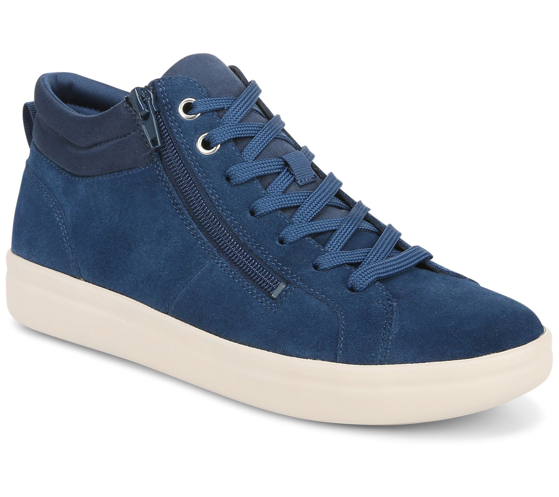 Vionic Suede Side-Zip Casual Sneakers - Rosemont