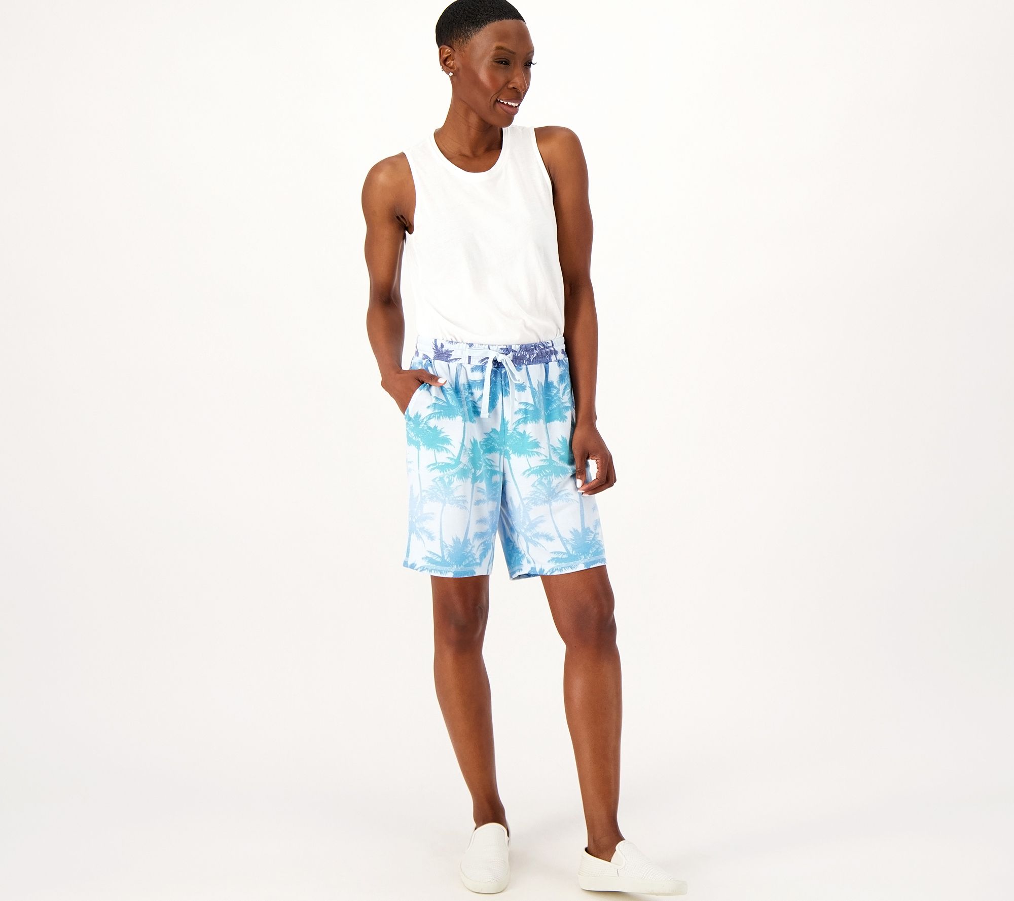 Soft Knit Pull On Shorts with side taping