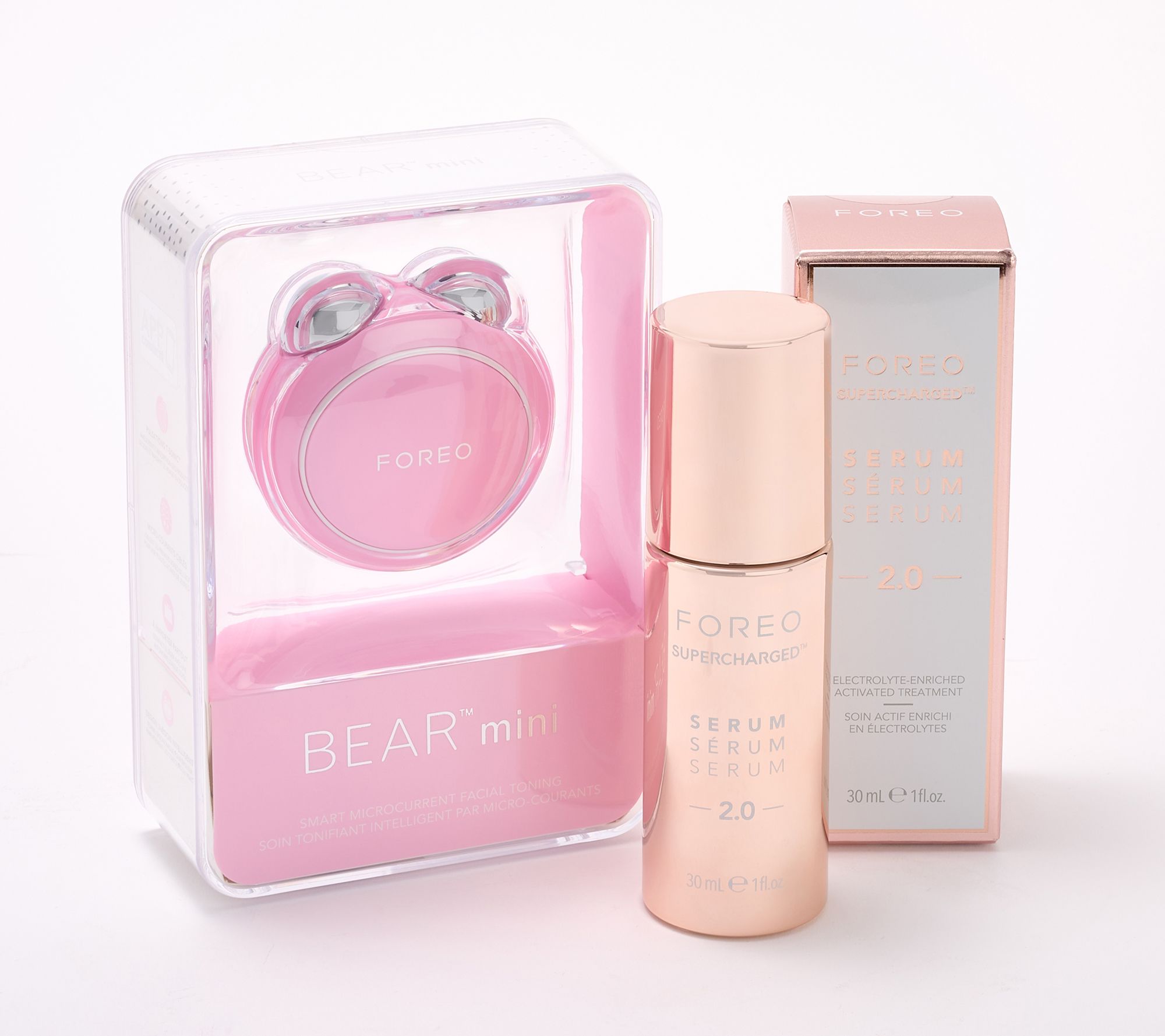 FOREO Bear Mini Rechargeable Facial Toning Device & Serum 