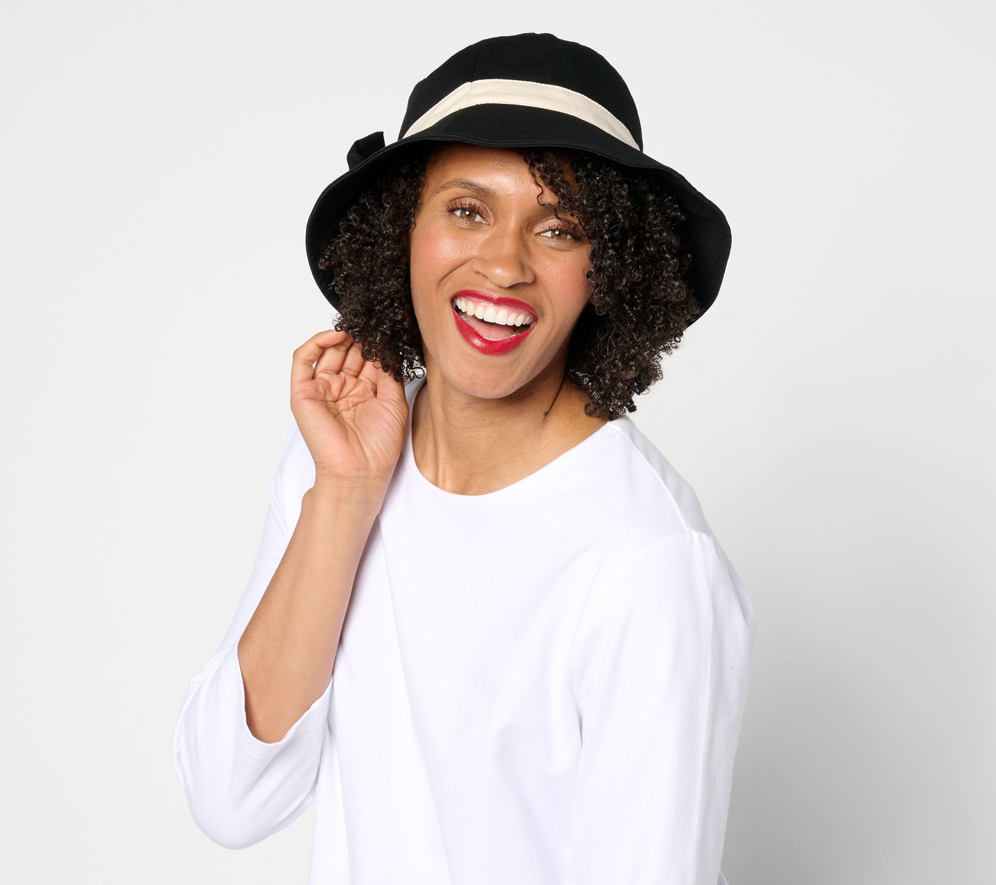 Sprigs Adjustable Bucket Hat with Bow