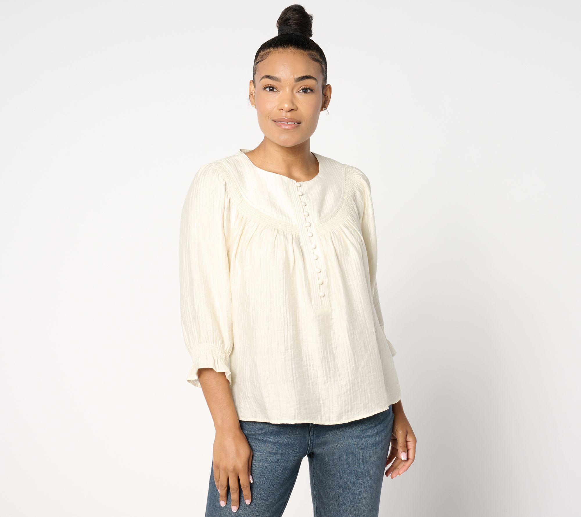 Me by Jennie Garth Mae Woven Blouse