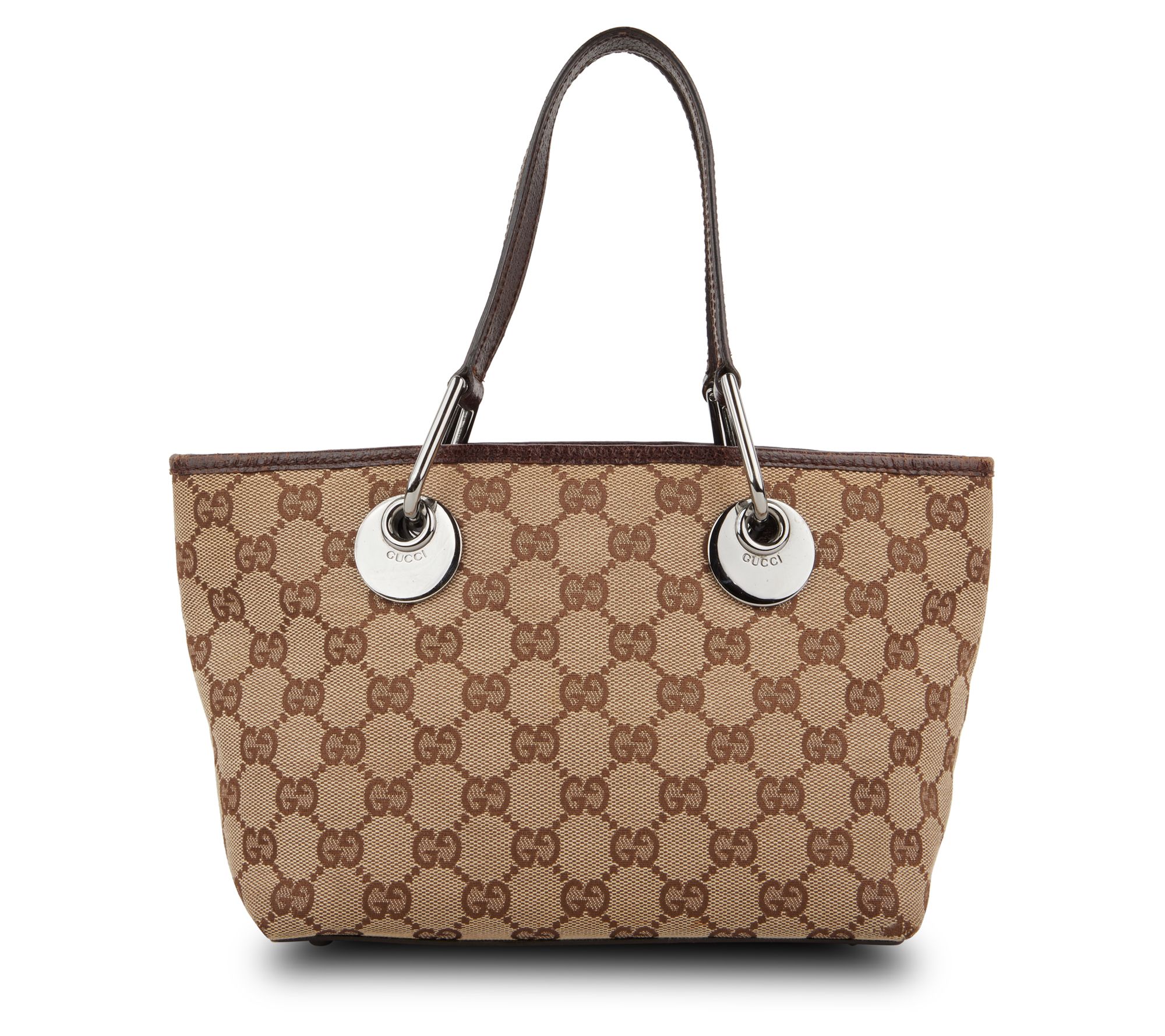 Pre-Owned Gucci Eclipse Tote Bag GG Canvas Brown