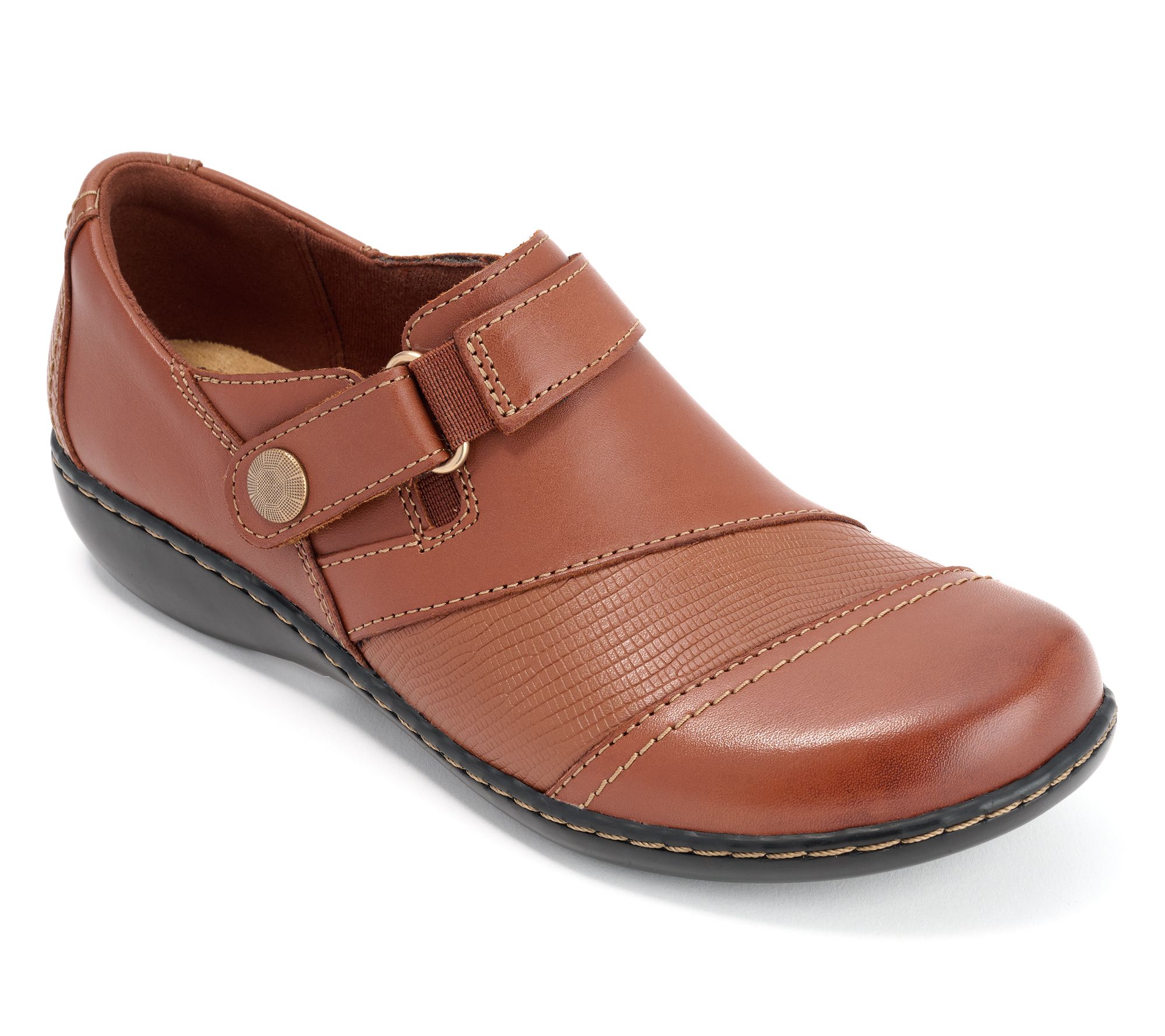 Clarks Collection Leather Slip-Ons-Ashland Gem