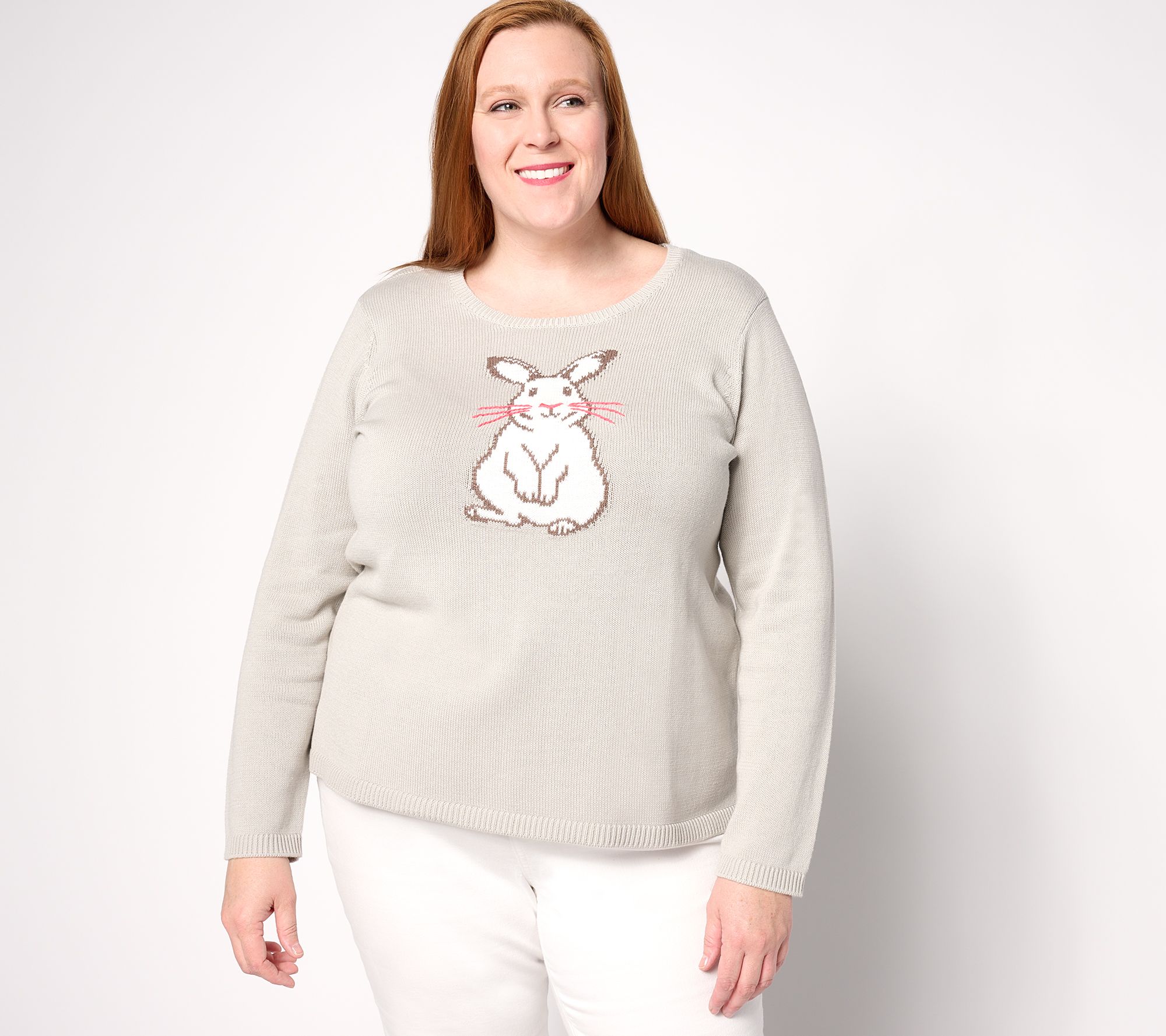 "As Is" Coldwater Creek Bunny Hop Sweater