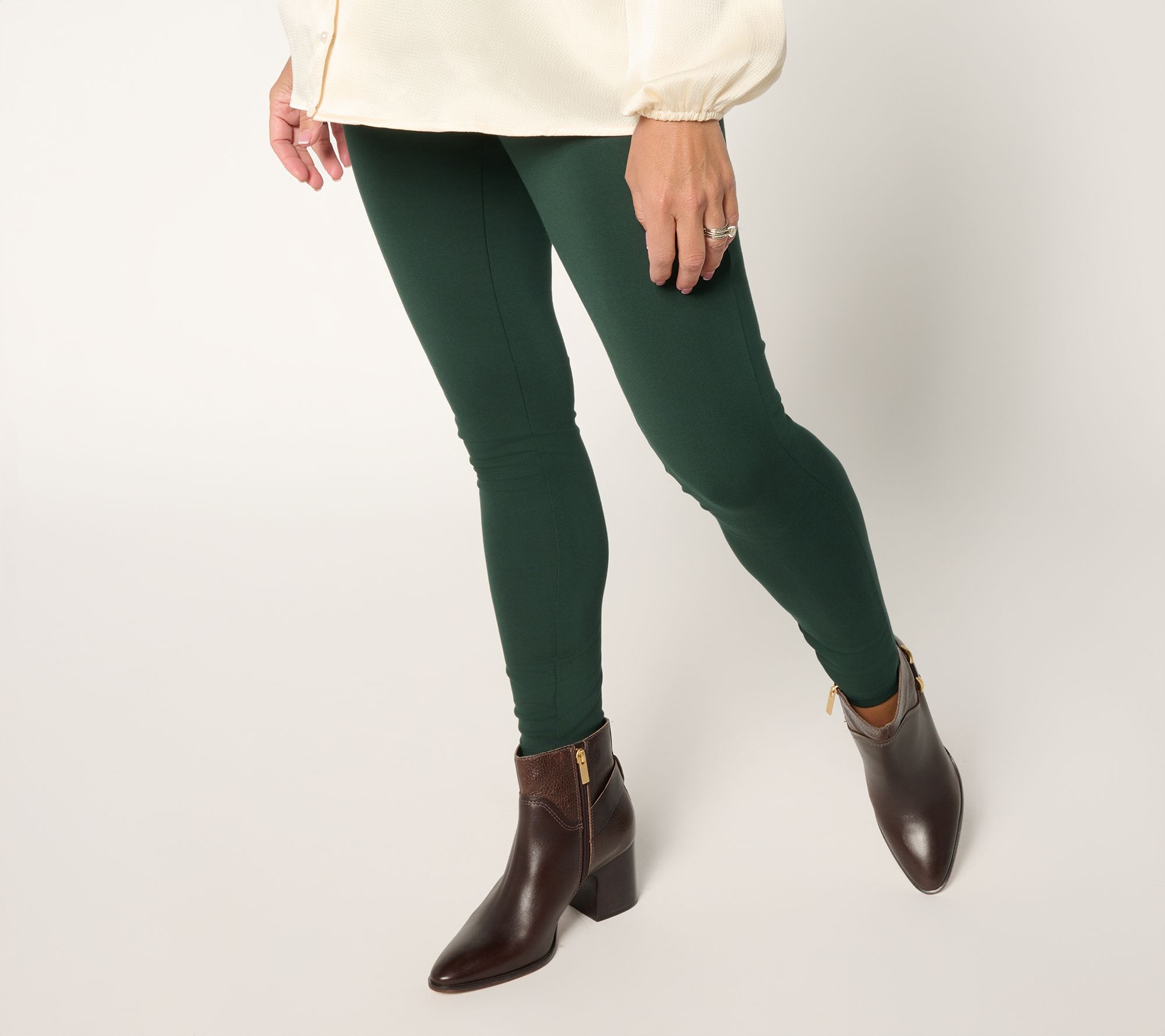 Women with Control Regular Pull On Luxe Ponte Leggings