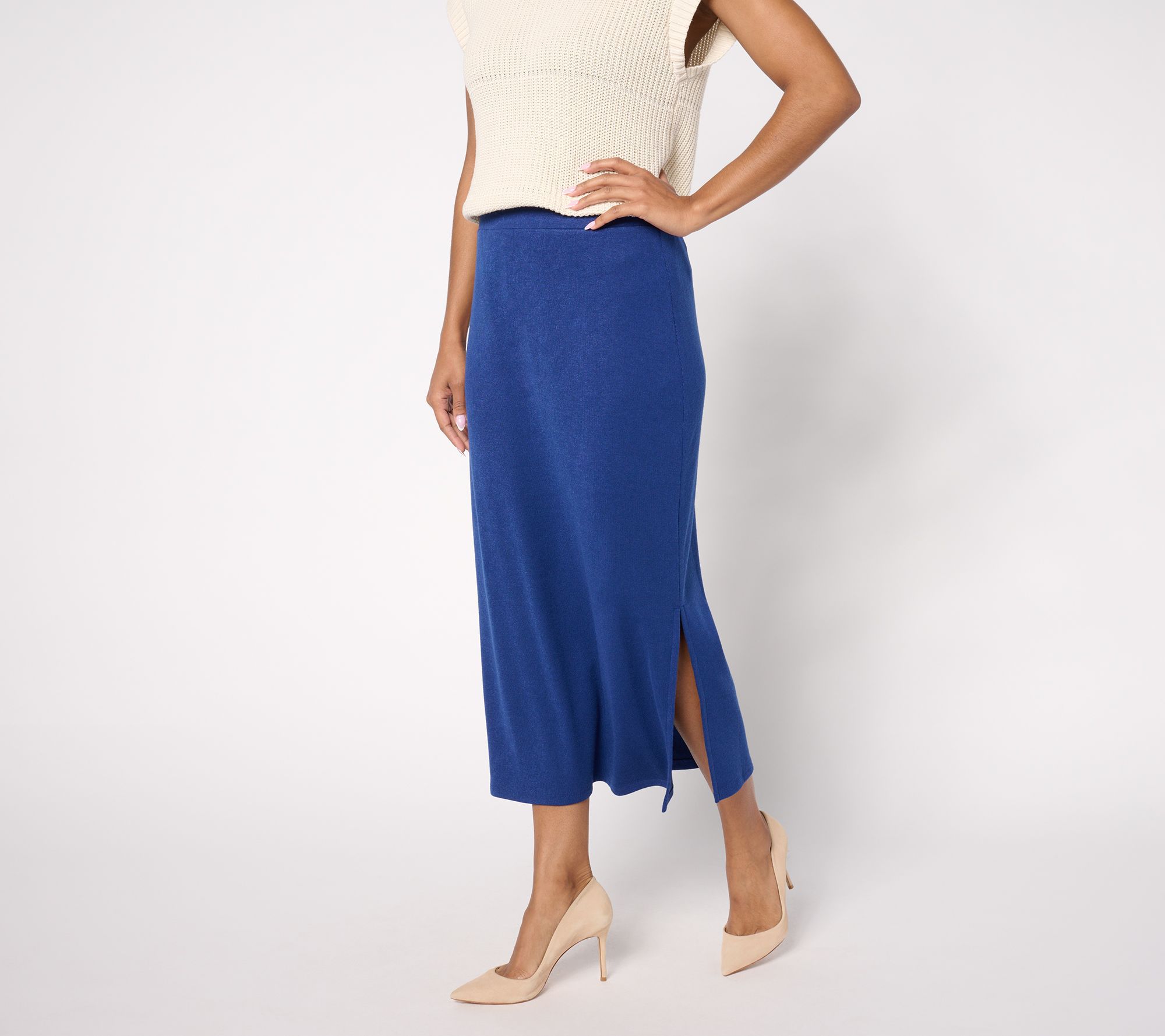 Plus size midi skirt qvc best sale