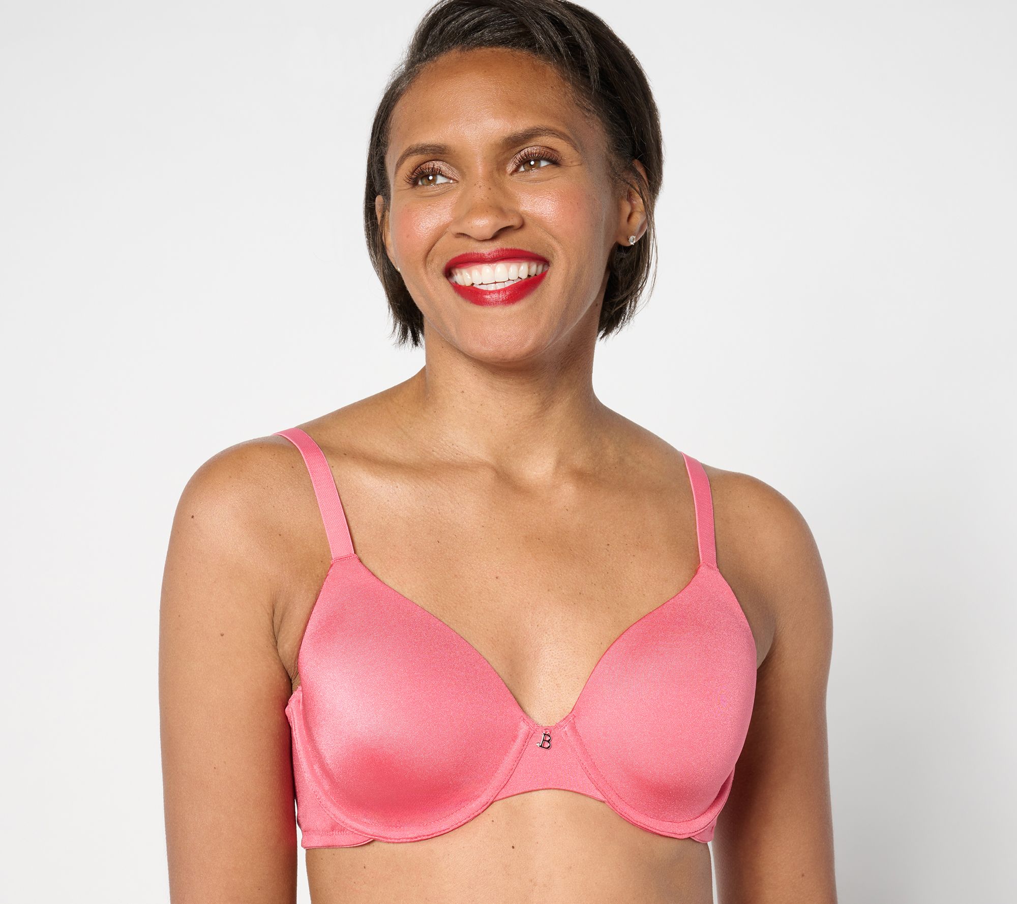 "As Is"Breezies Original Shimmer Microfiber UW T-Shirt Bra