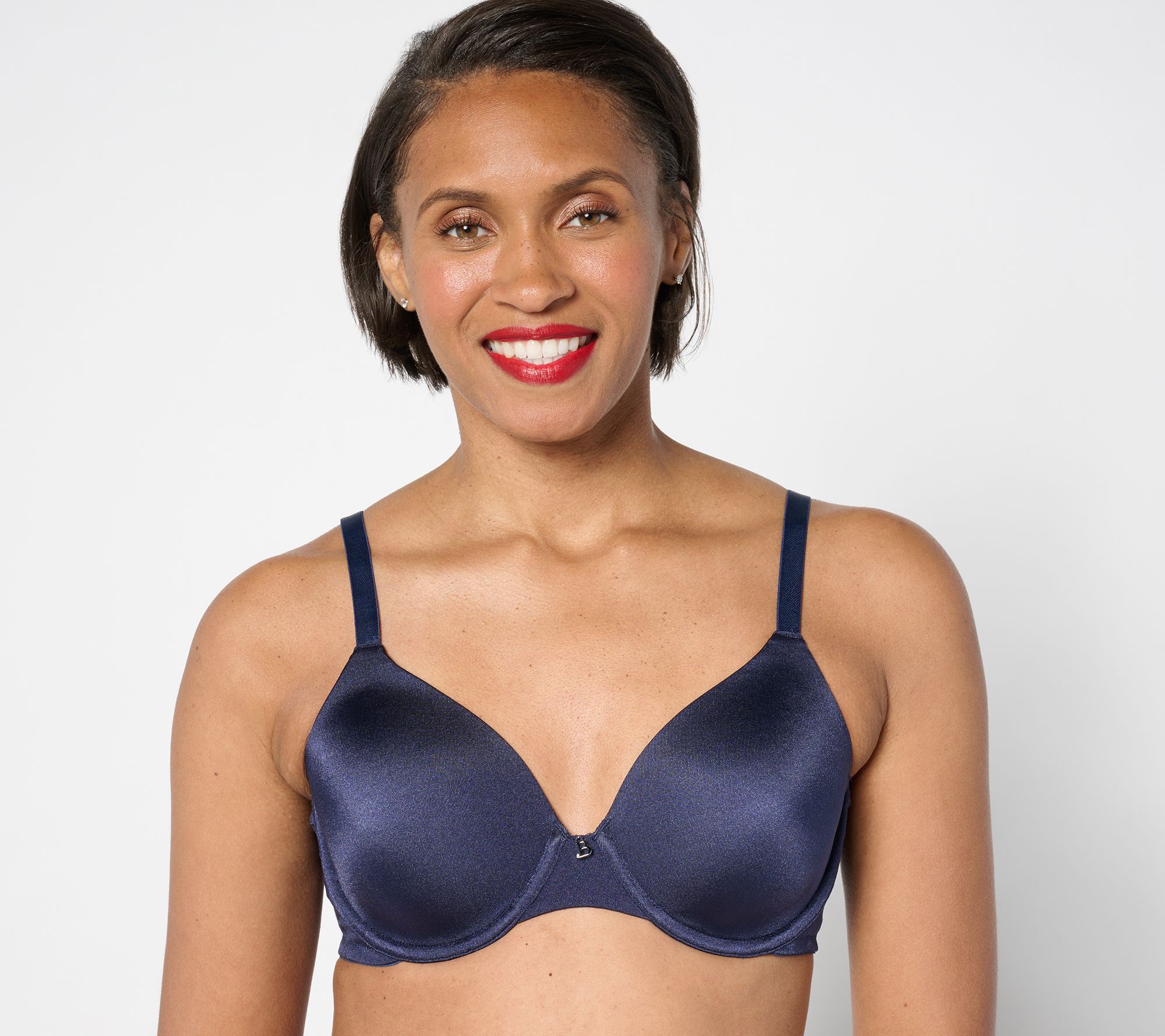 "As Is"Breezies Original Shimmer Microfiber UW T-Shirt Bra