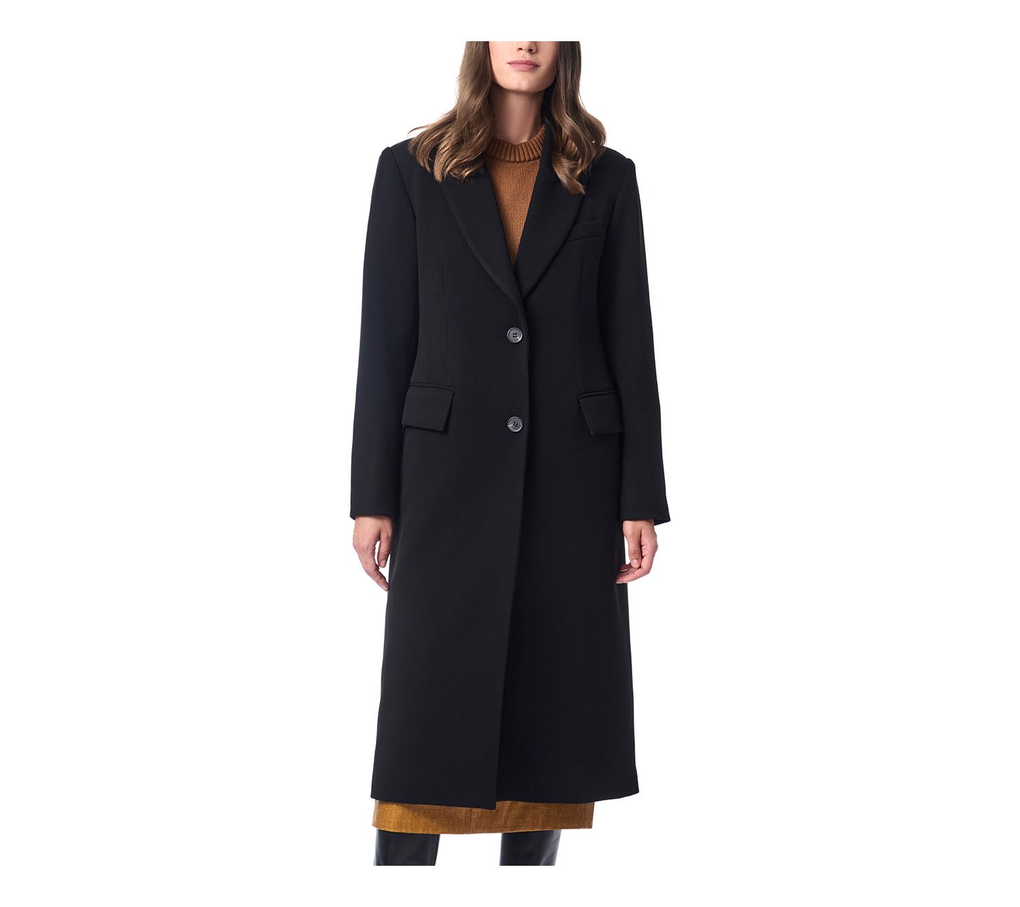 Bernardo Polished Coat with Quilted Insulated Lining