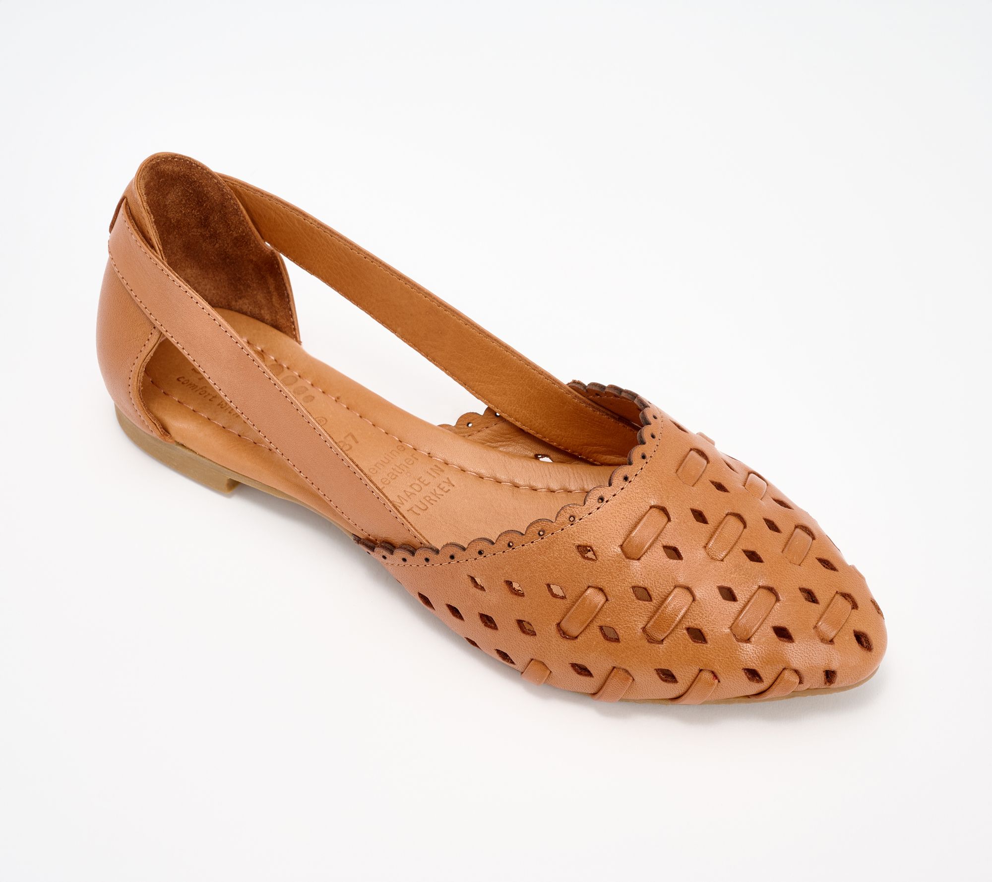 Spring Step Leather Flats Delorse