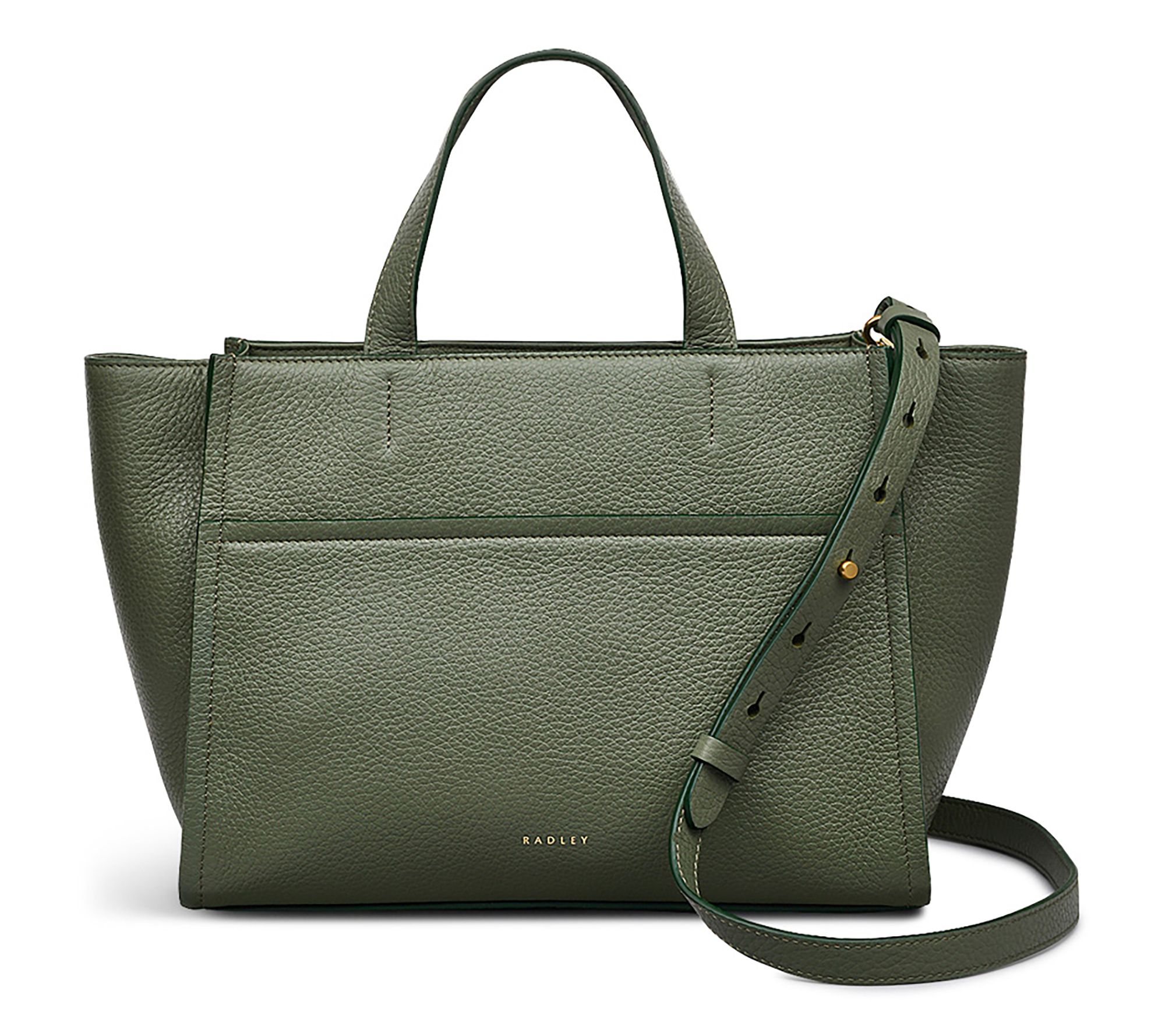 RADLEY Oak Street Leather Zip Tote w/Crossbody Strap