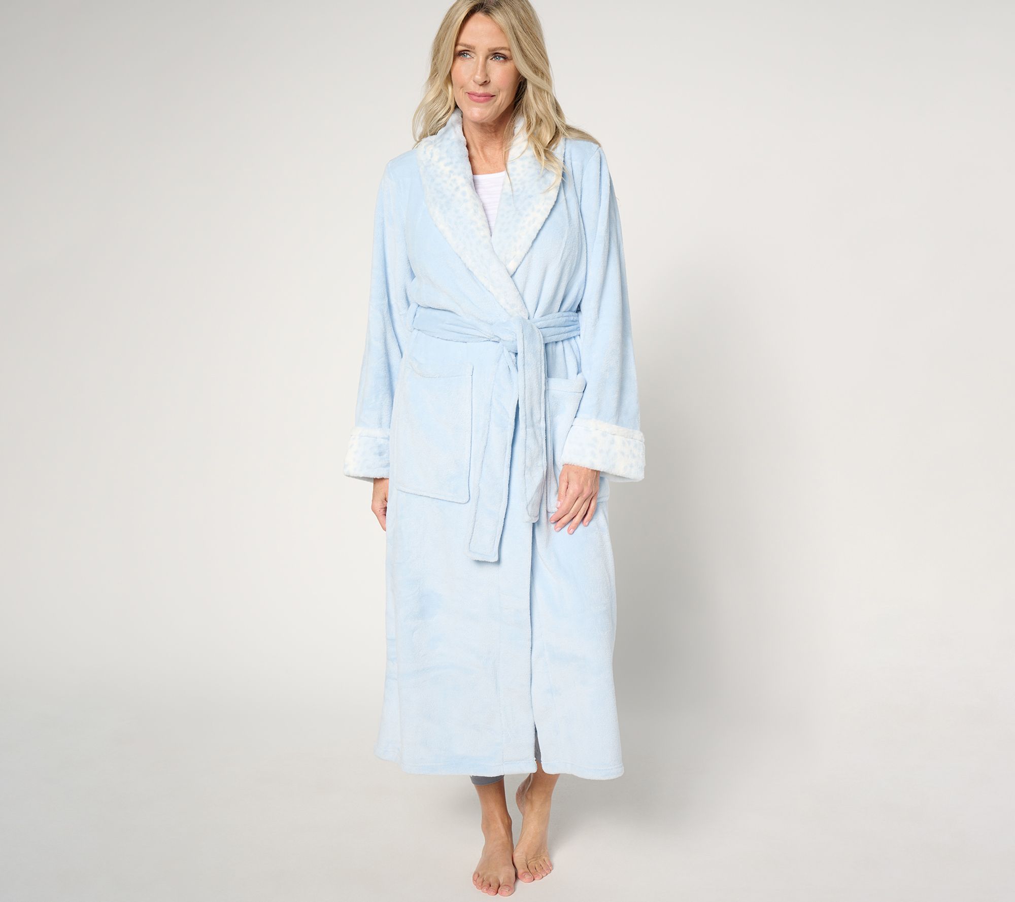 "As Is" Carole Hochman Plush Wrap Robe
