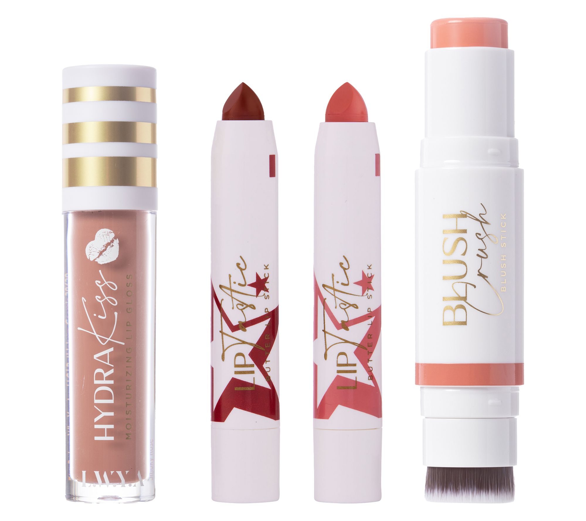 LWYA by Kim Gravel Cheeky Kiss Lip & Cheek 4-pcSet