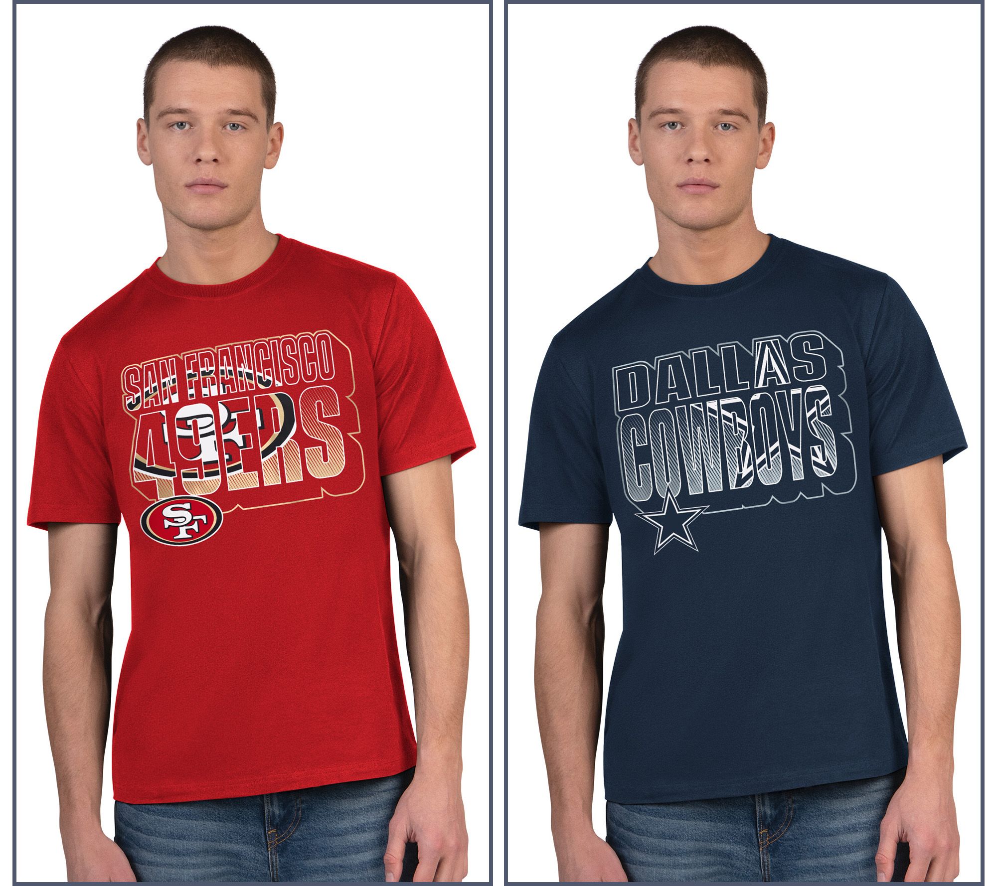 NFL Officially Licensed Unisex S/2 Short Sleeve Tee Shirts