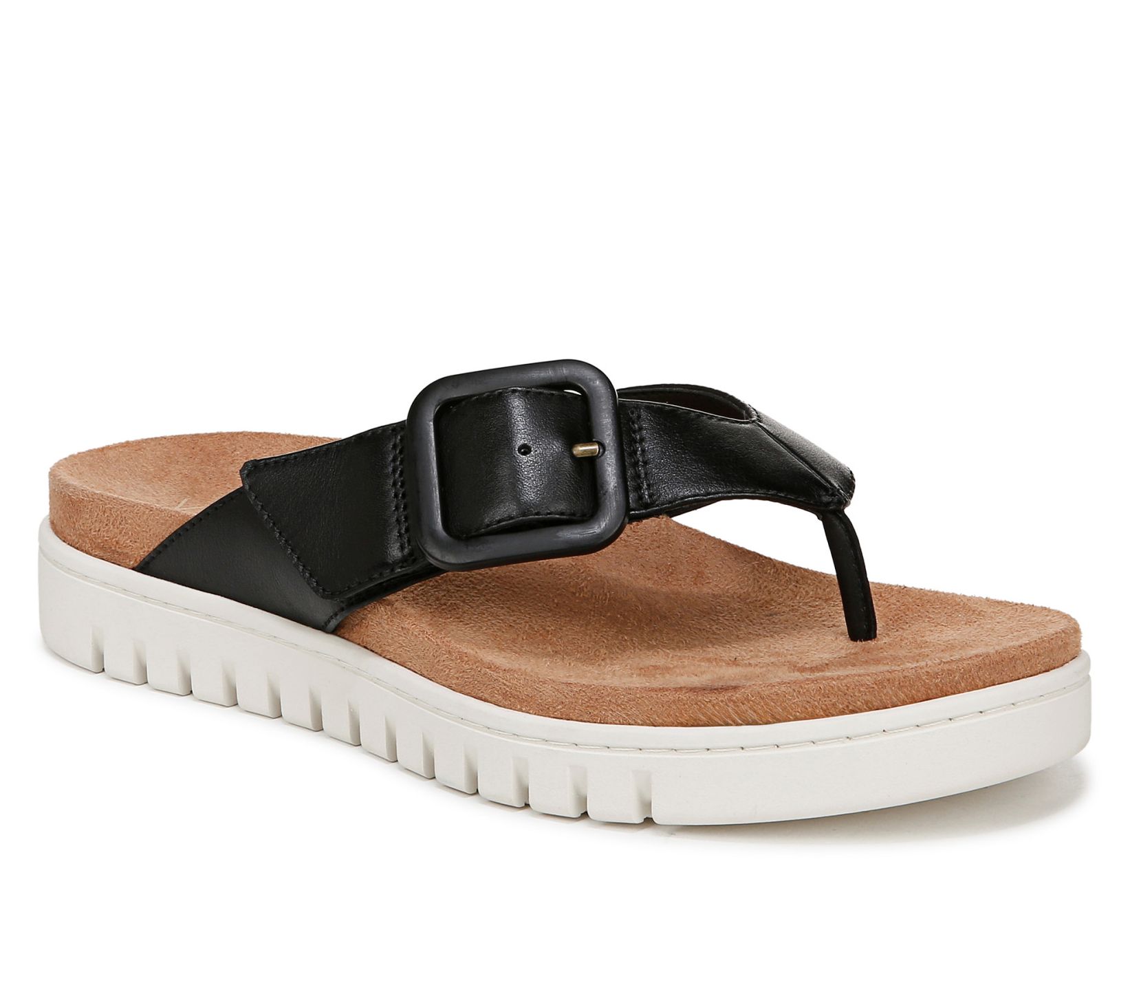 Vionic Leather Thong Sandals - Uptown Marin
