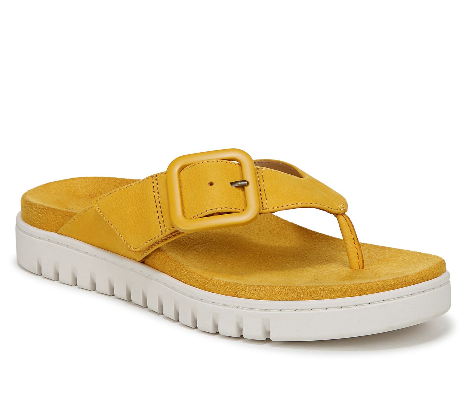 Vionic Leather Thong Sandals - Uptown Marin