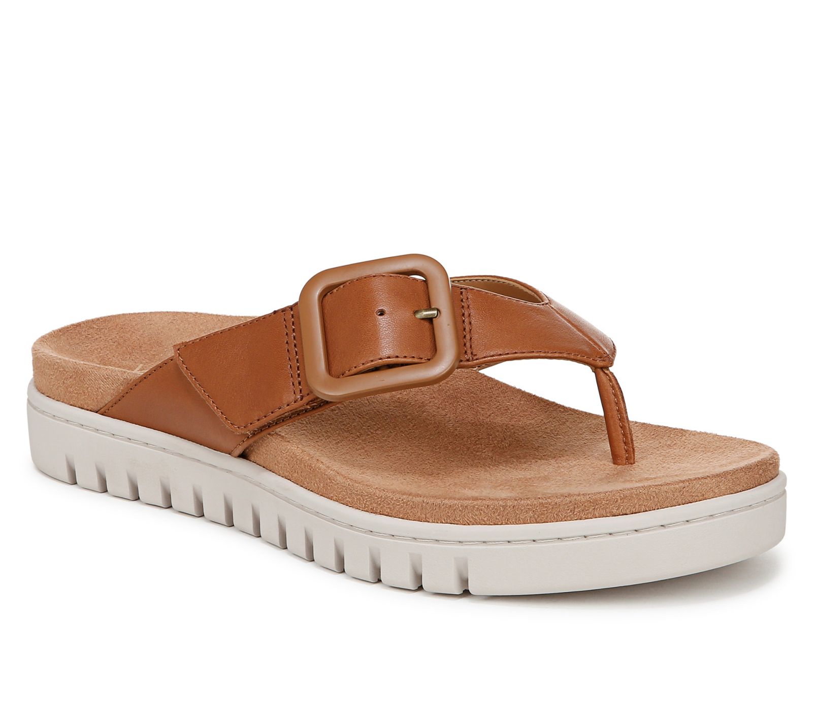 Vionic Leather Thong Sandals - Uptown Marin