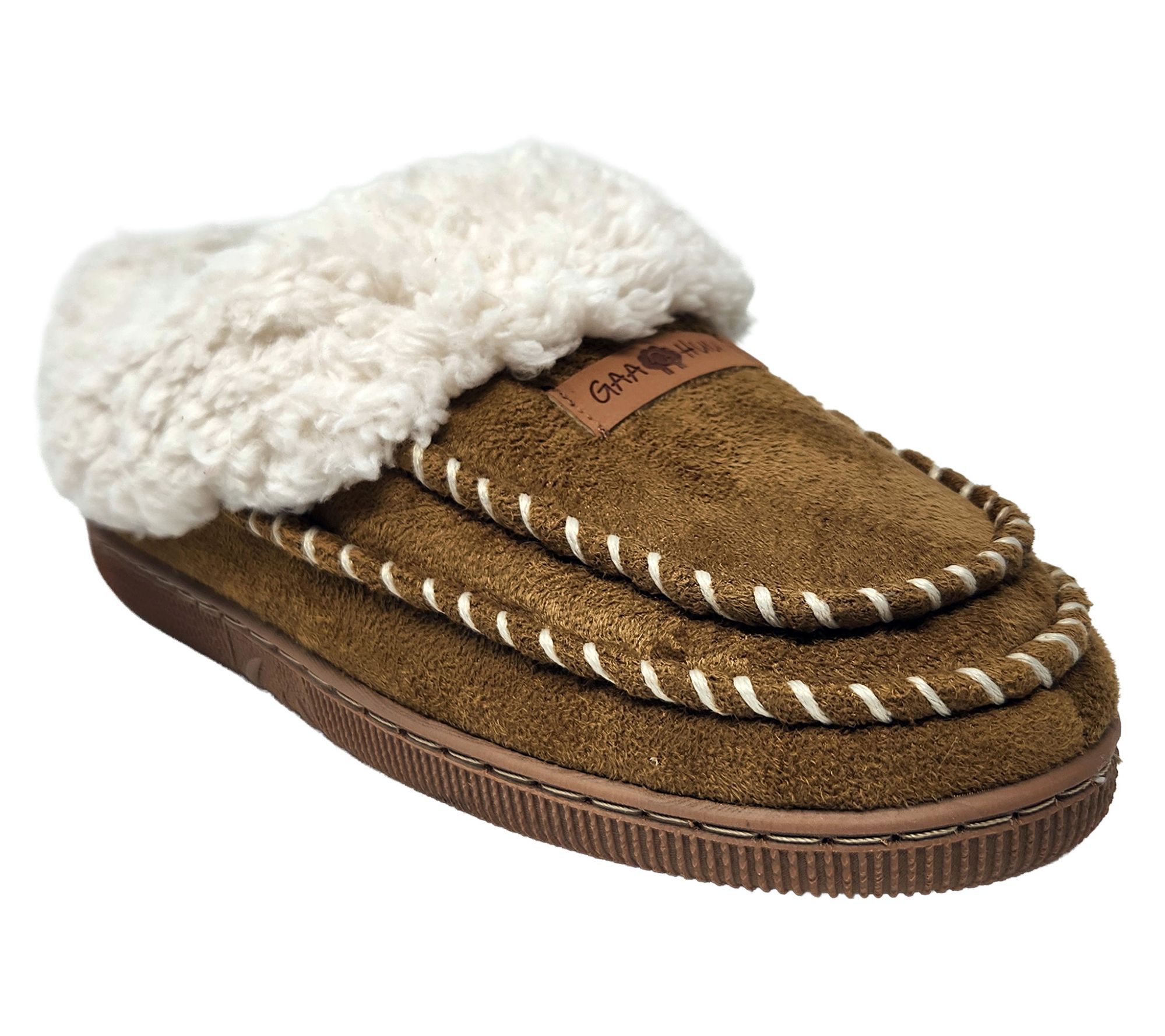 Gaahuu Women's Double Moc Memory Foam Clog Slipper