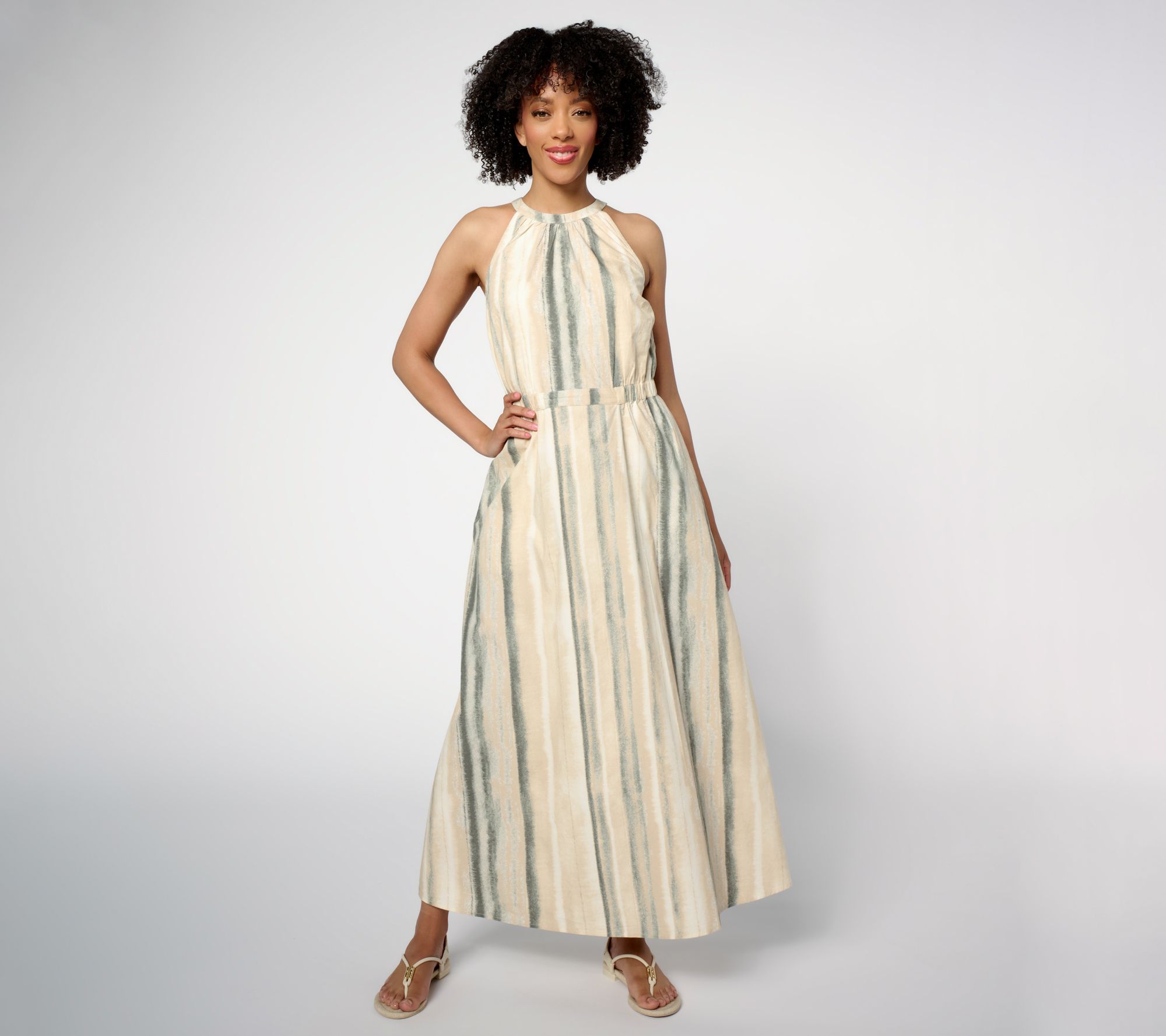 "As Is" Me by Jennie Garth Regular Cotton Clark MaxiDress