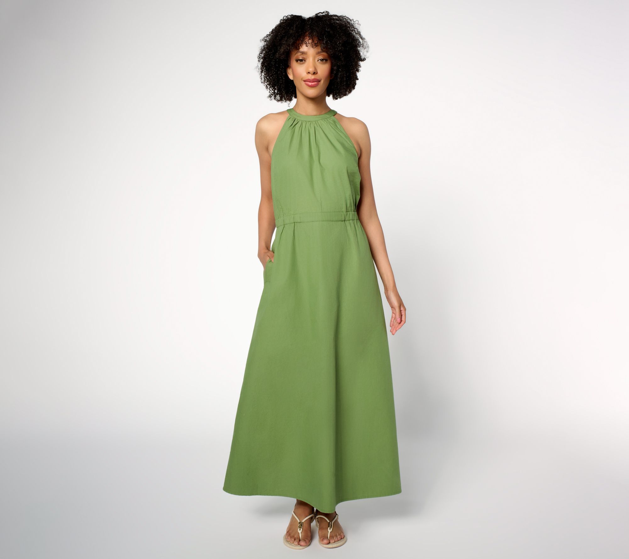 "As Is" Me by Jennie Garth Regular Cotton Clark MaxiDress