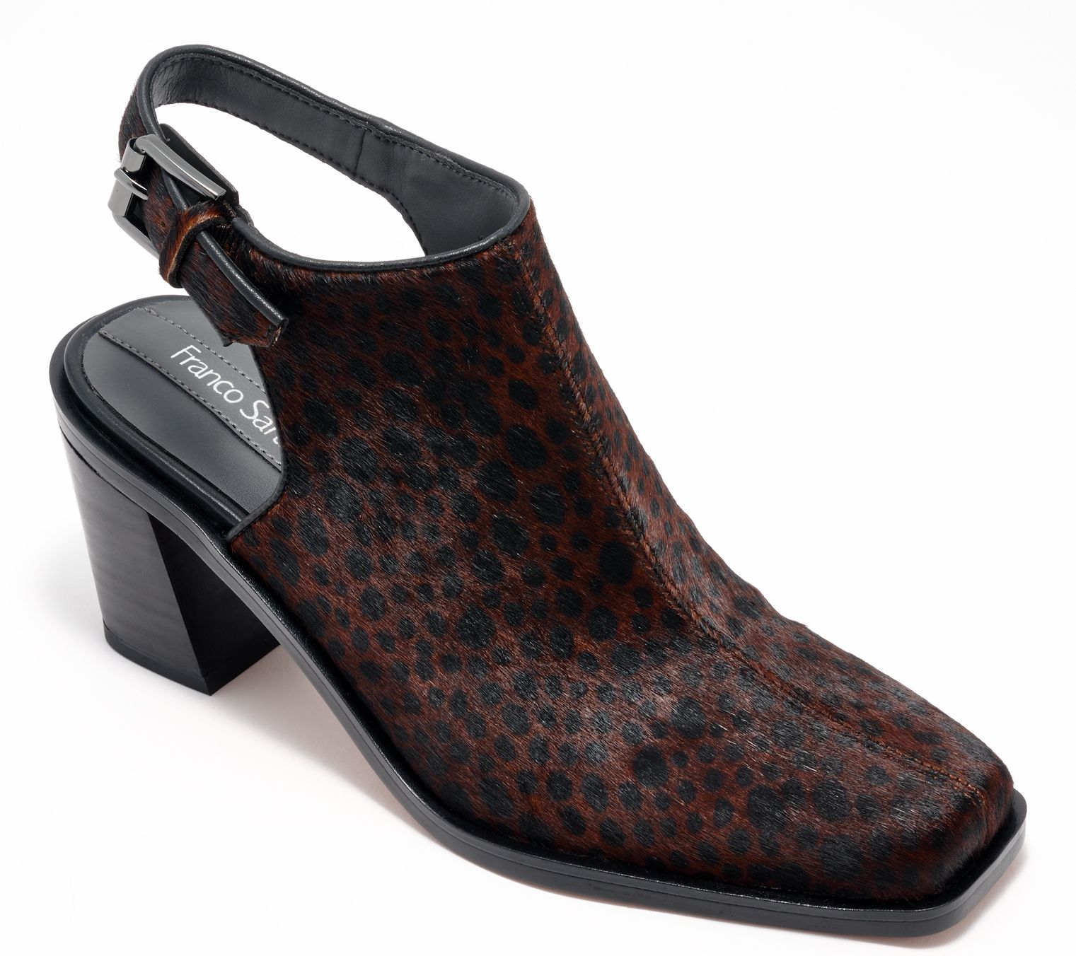 Franco Sarto Leather or Suede Slingback Ankle Boots - Isadora
