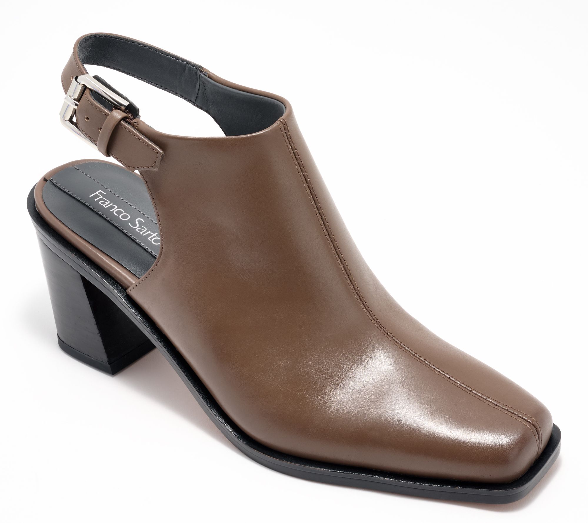 Franco Sarto Leather or Suede Slingback Ankle Boots - Isadora