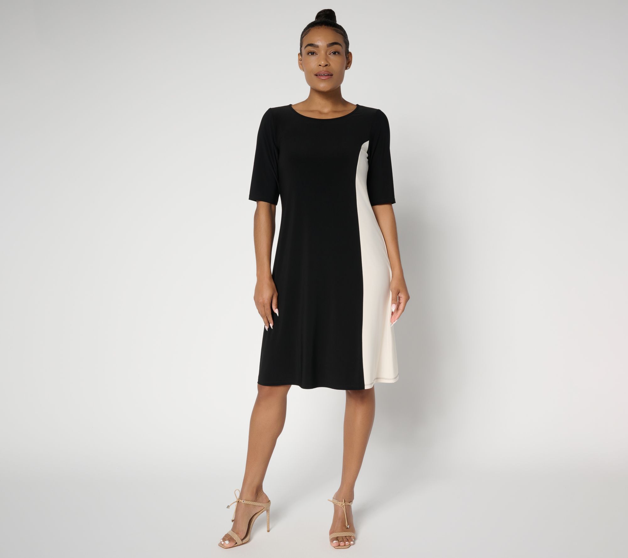 "As Is" Attitudes by Renee Regular La Roma Jersey Color Dress