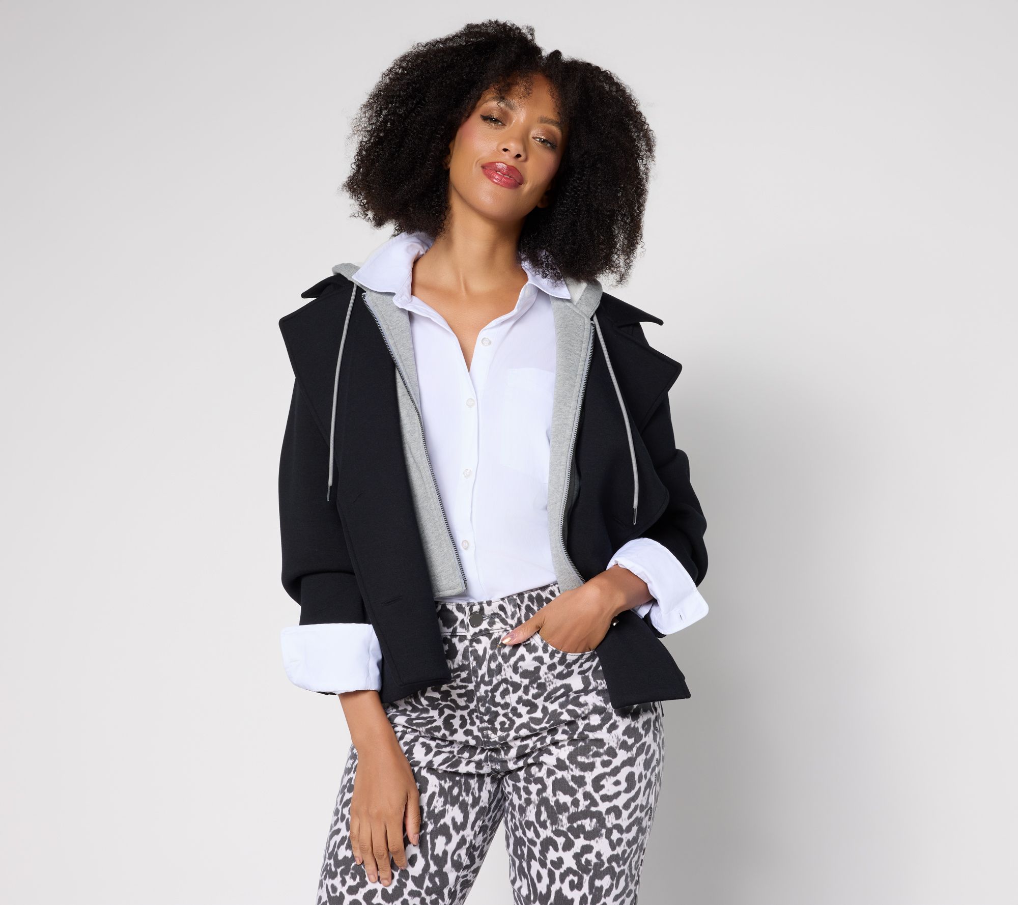 "As Is" RM Studio x Rebecca Minkoff Kelly Peacoat Removeable Hood